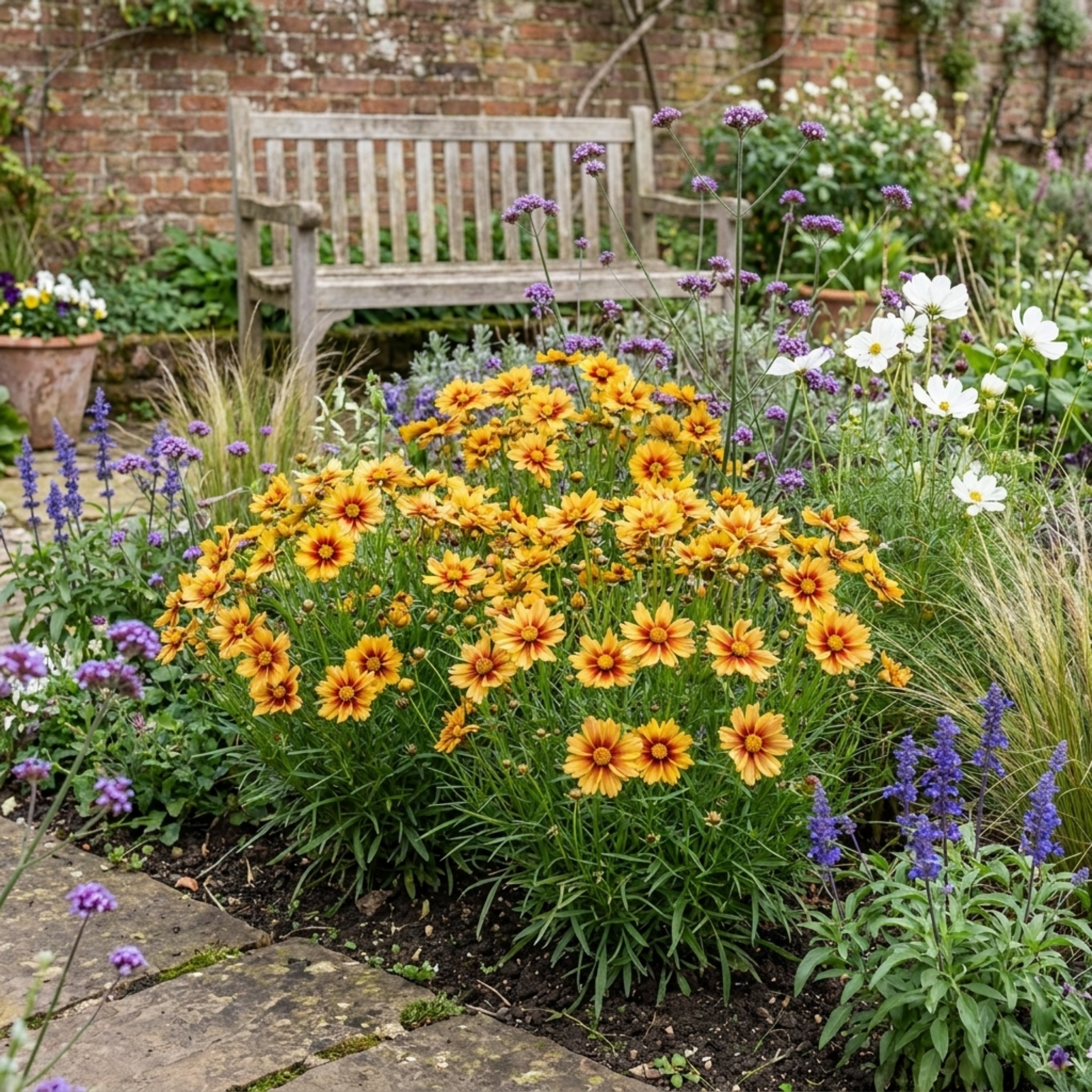 Coreopsis ‘Uptick Gold Bronze’ — Hardy Perennial, Bee-Friendly, 1L Pot (Set of 3 or 6)