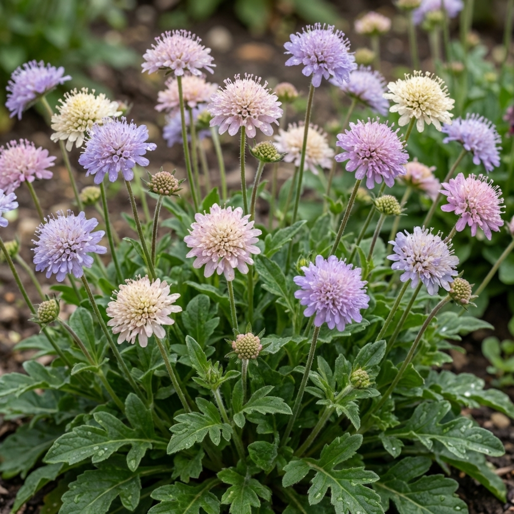 Knautia ‘Melton Pastels’ — Hardy Herbaceous Perennial, Bee-Friendly, 1L Pot (Set of 3 or 6)