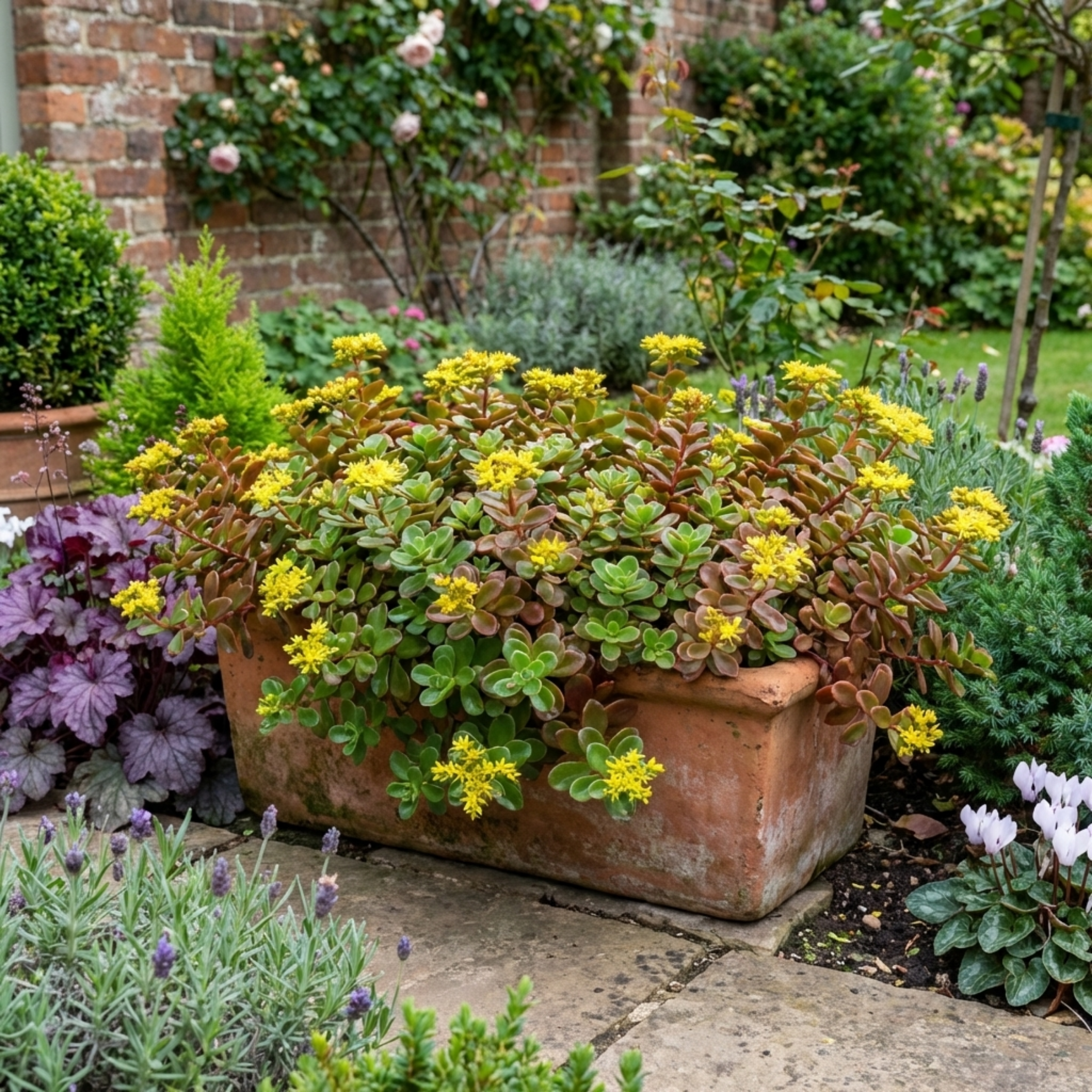 Sedum ‘Oreganum Stonecrop’ — Indoor Plant, Bee-Friendly, 1L Pot (Set of 3 or 6)