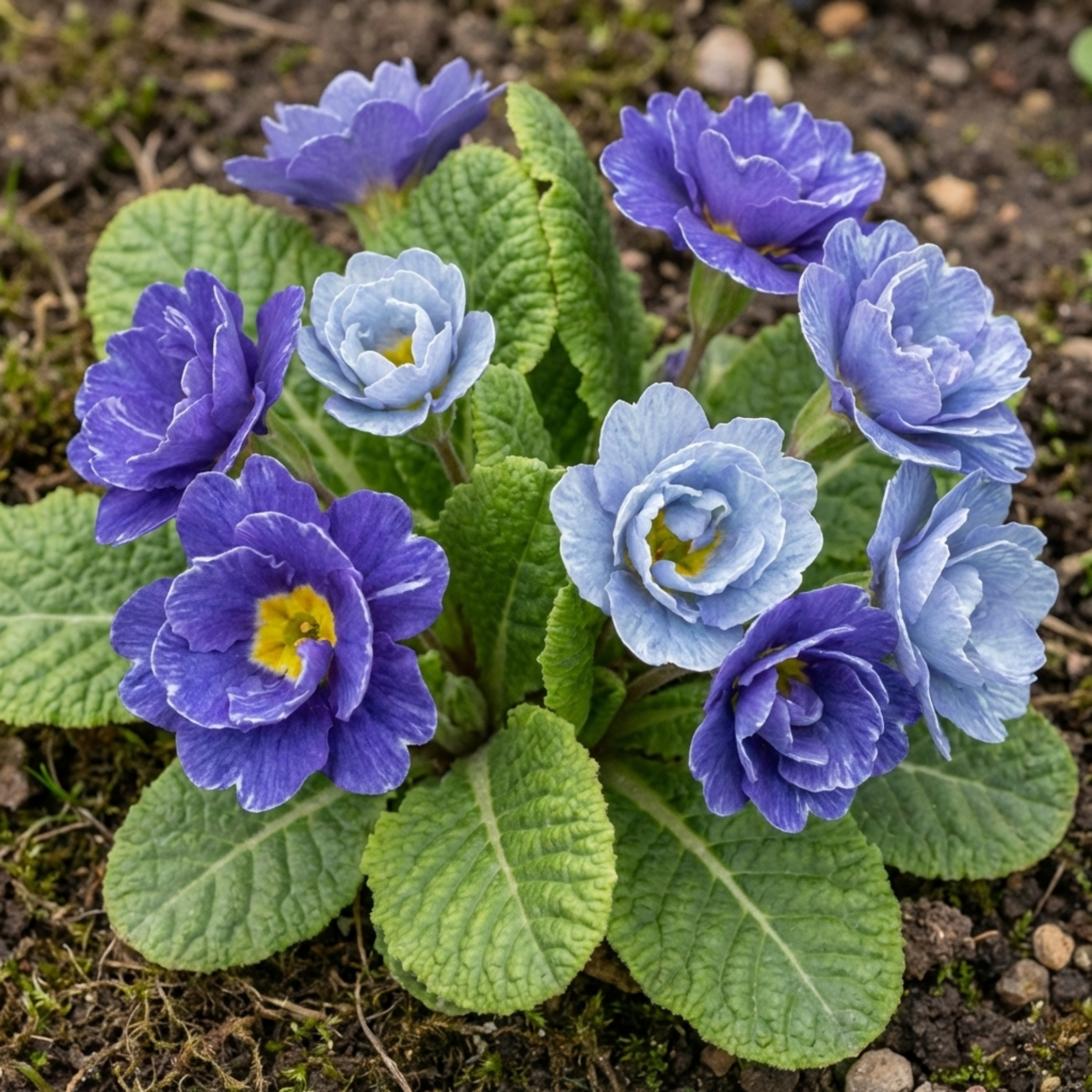 Primula ‘Chameleon Blue’ — Hardy Perennial, Bee-Friendly, 1L Pot (Set of 3 or 6)