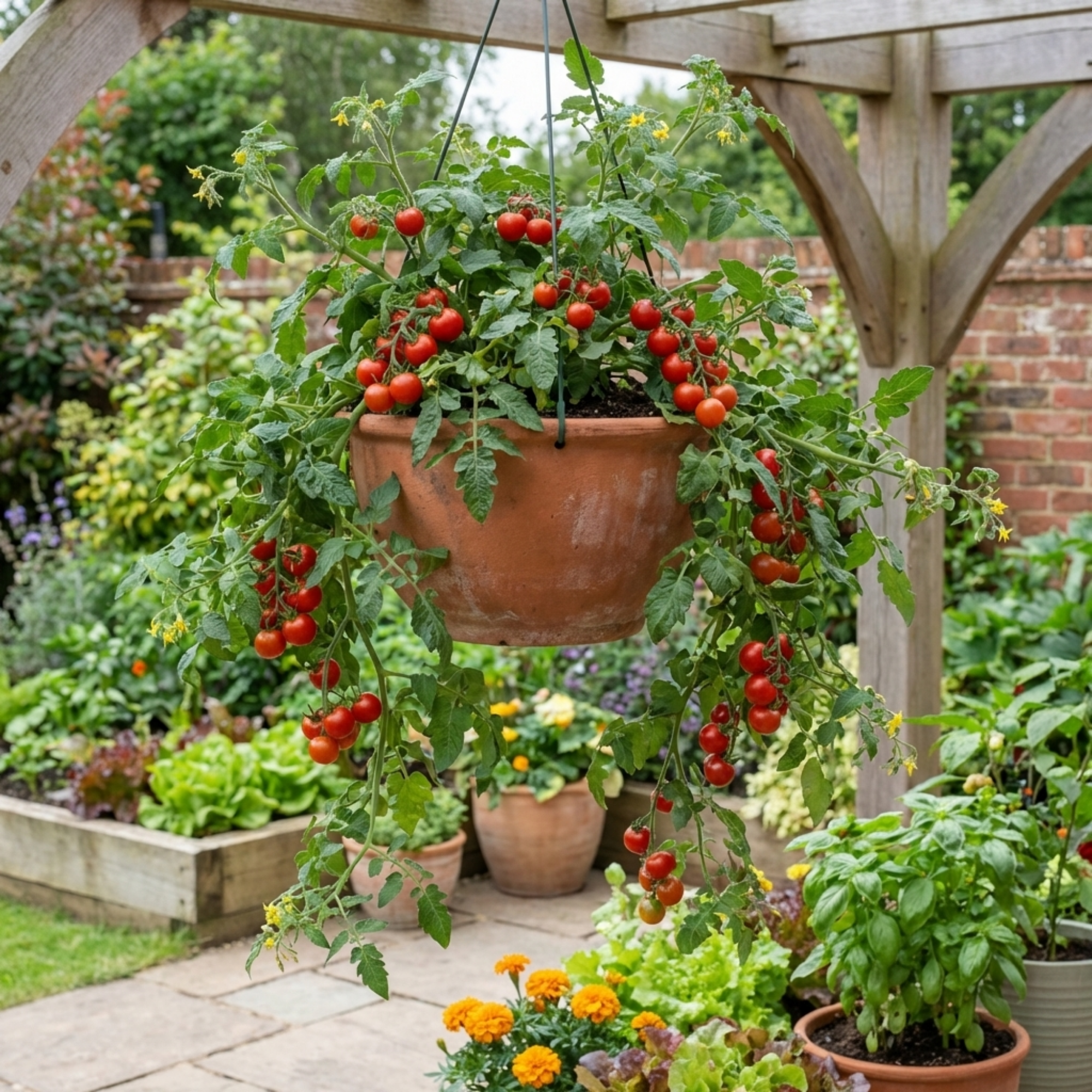 Tomato ‘Tumbling Tom’ — Fruit Plant / Tender Annual, 10.5cm Pot (Set of 3 or 6)