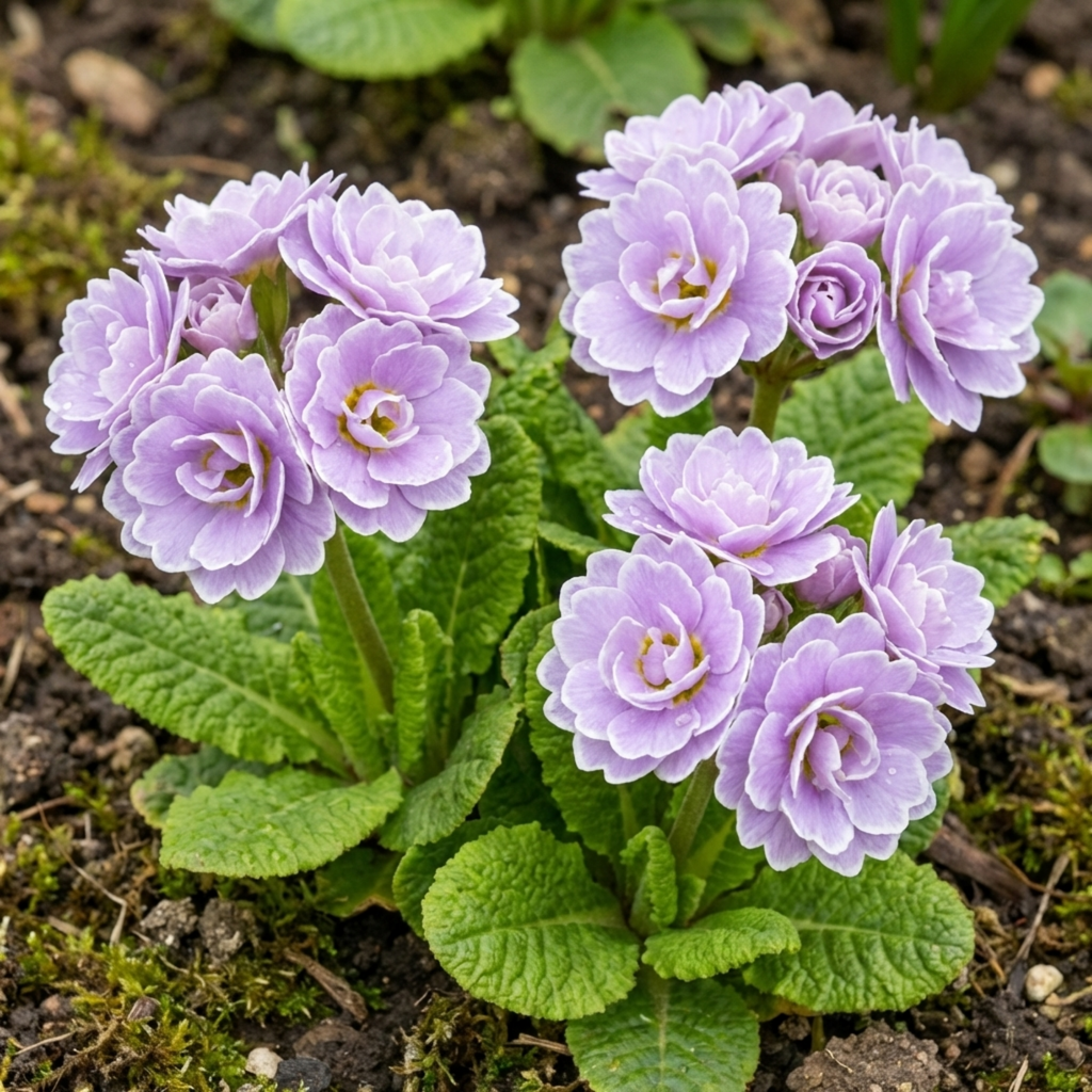 Primula ‘Queen Lilac Picotee’ — Hardy Perennial, Bee-Friendly, 1L Pot (Set of 3 or 6)