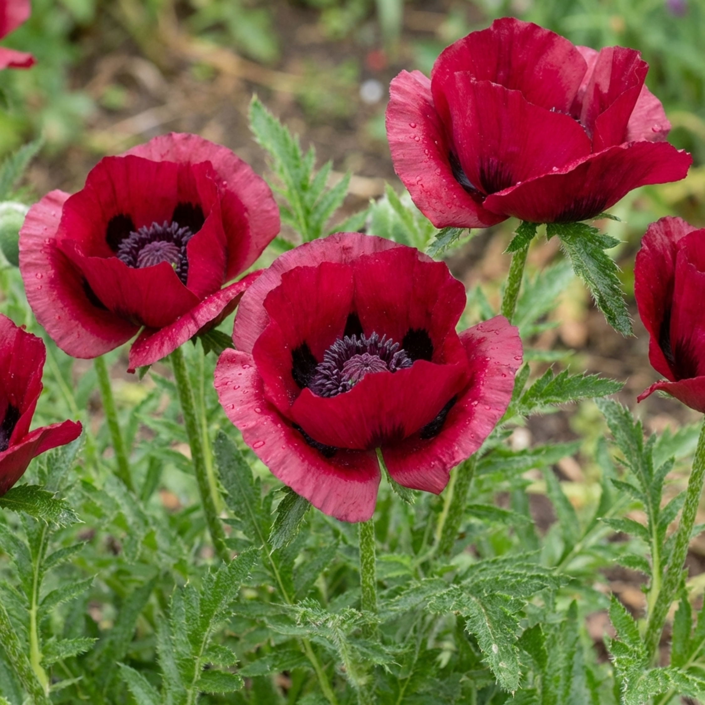 Papaver ‘Orientale Beauty of Livermere’ — Hardy Perennial, Bee-Friendly, 1L Pot (Set of 3 or 6)