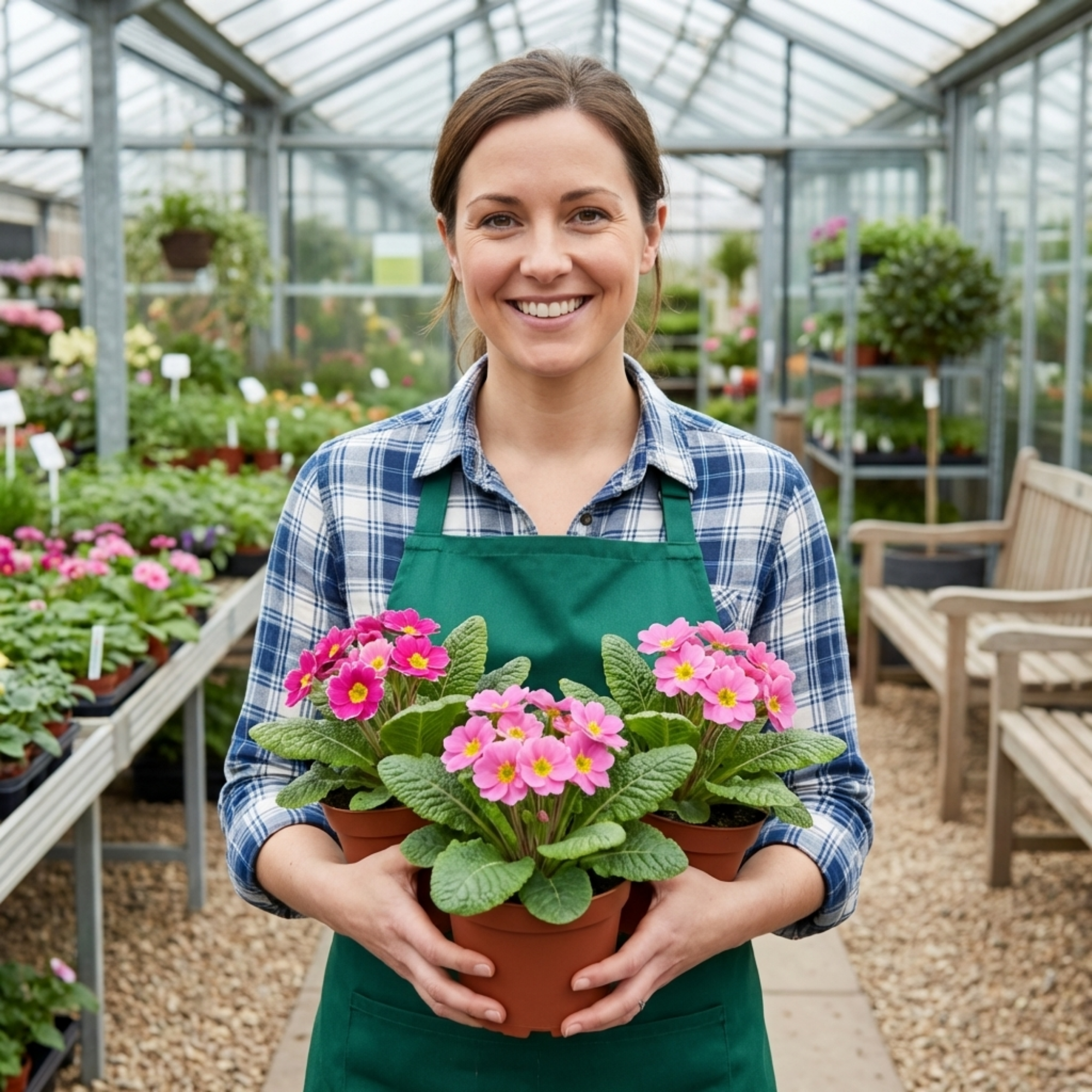 Primrose ‘Strawberry’ — Edible Plant, Bee-Friendly, 10.5cm Pot (Set of 3 or 6)
