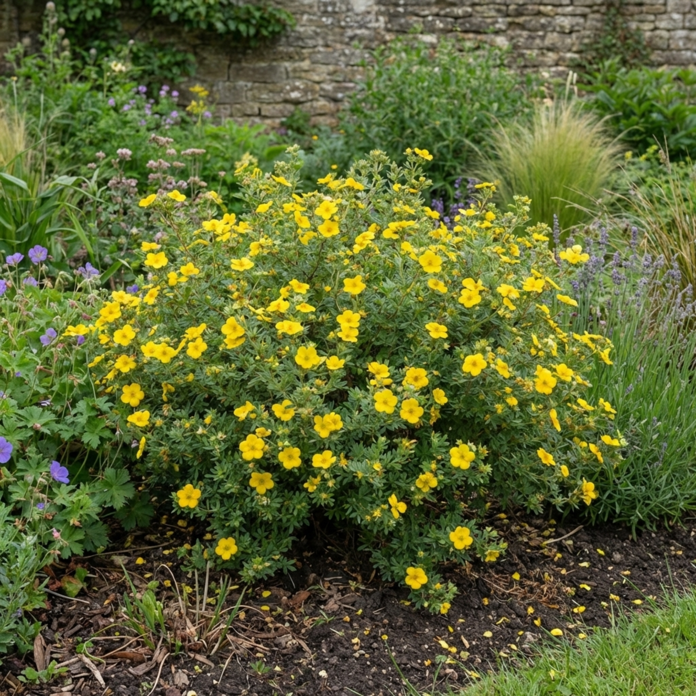 Potentilla ‘Goldfinger’ — Deciduous Shrub, Bee-Friendly, 2L Pot