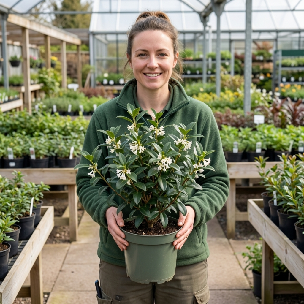 Osmanthus ‘Burkwoodii’ — Evergreen Shrub, Bee-Friendly, 3L Pot