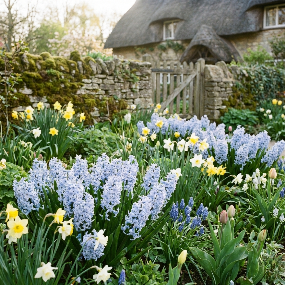 Hyacinth 'Light Blue' — Hardy Bulb, Bee-Friendly, 1L Pot (3 bulbs per pot, Set of 3)