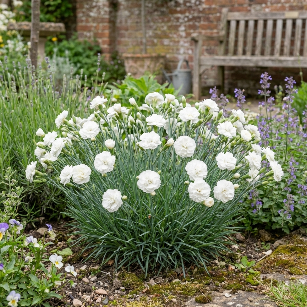 Dianthus ‘Oscar White’ — Hardy Perennial, 10.5cm Pot (Set of 3 or 6)