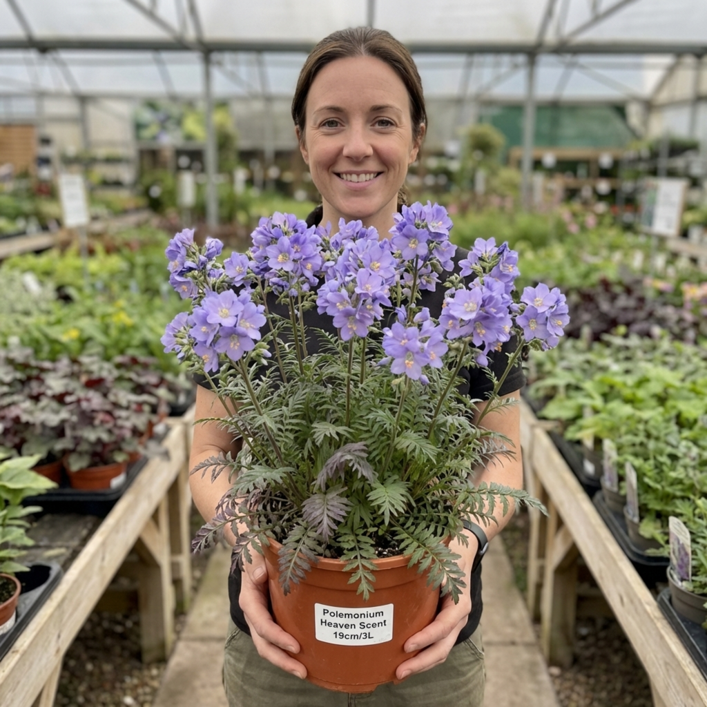 Polemonium ‘Heaven Scent’ — Hardy Herbaceous Perennial, Bee-Friendly, 3L Pot
