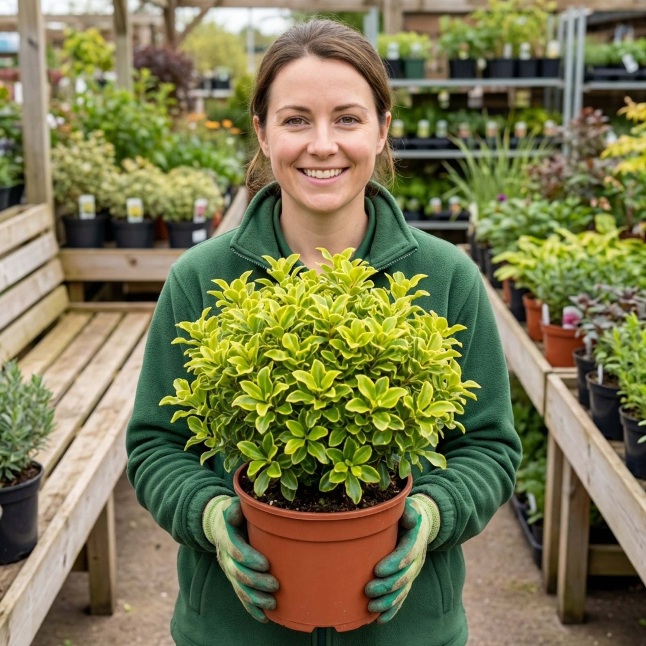 Pittosporum ‘Tenuifolium Golden Ball’ — Evergreen Shrub, Bee-Friendly, 3L Pot