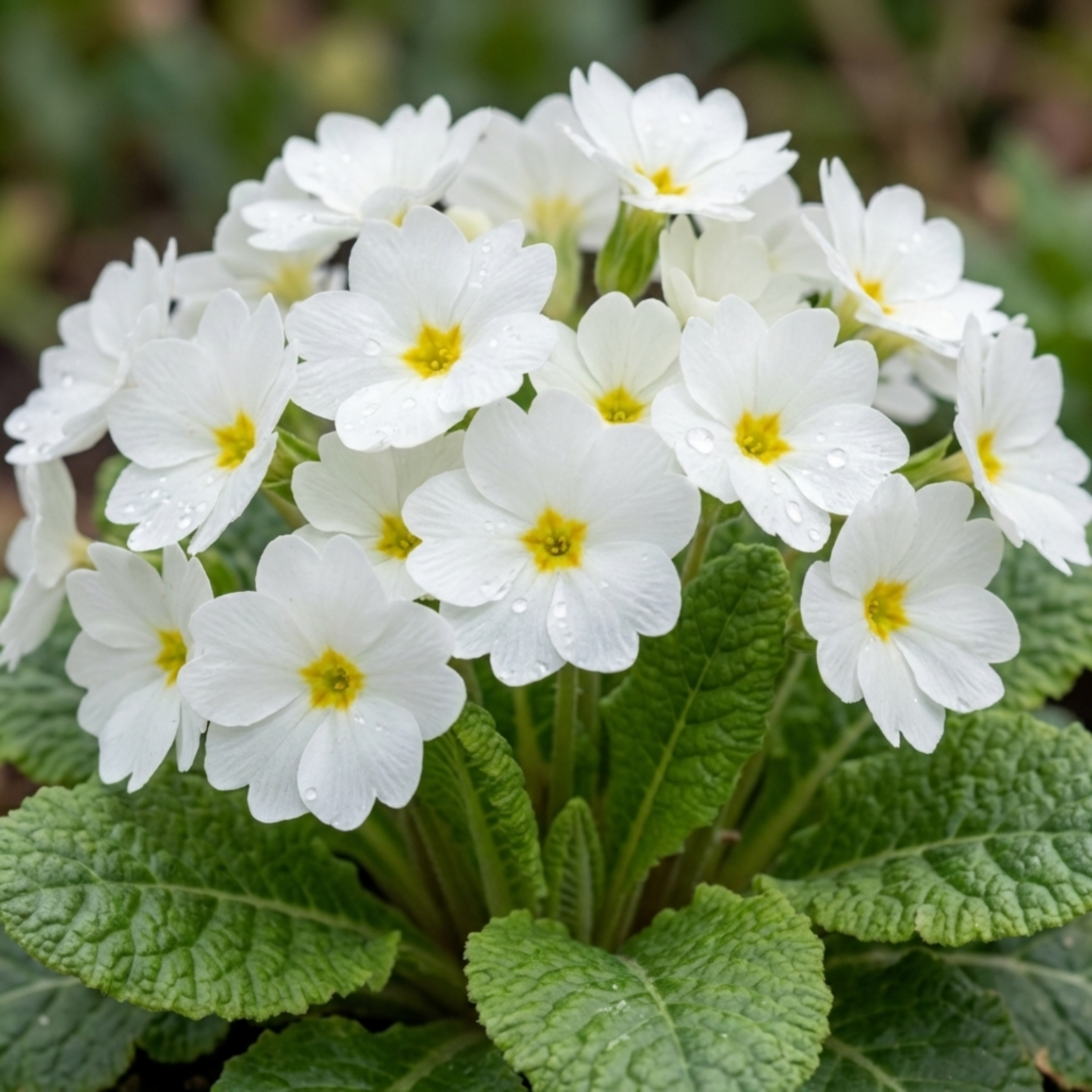 Primula ‘Queen White’ — Hardy Perennial, Bee-Friendly, 1L Pot (Set of 3 or 6)