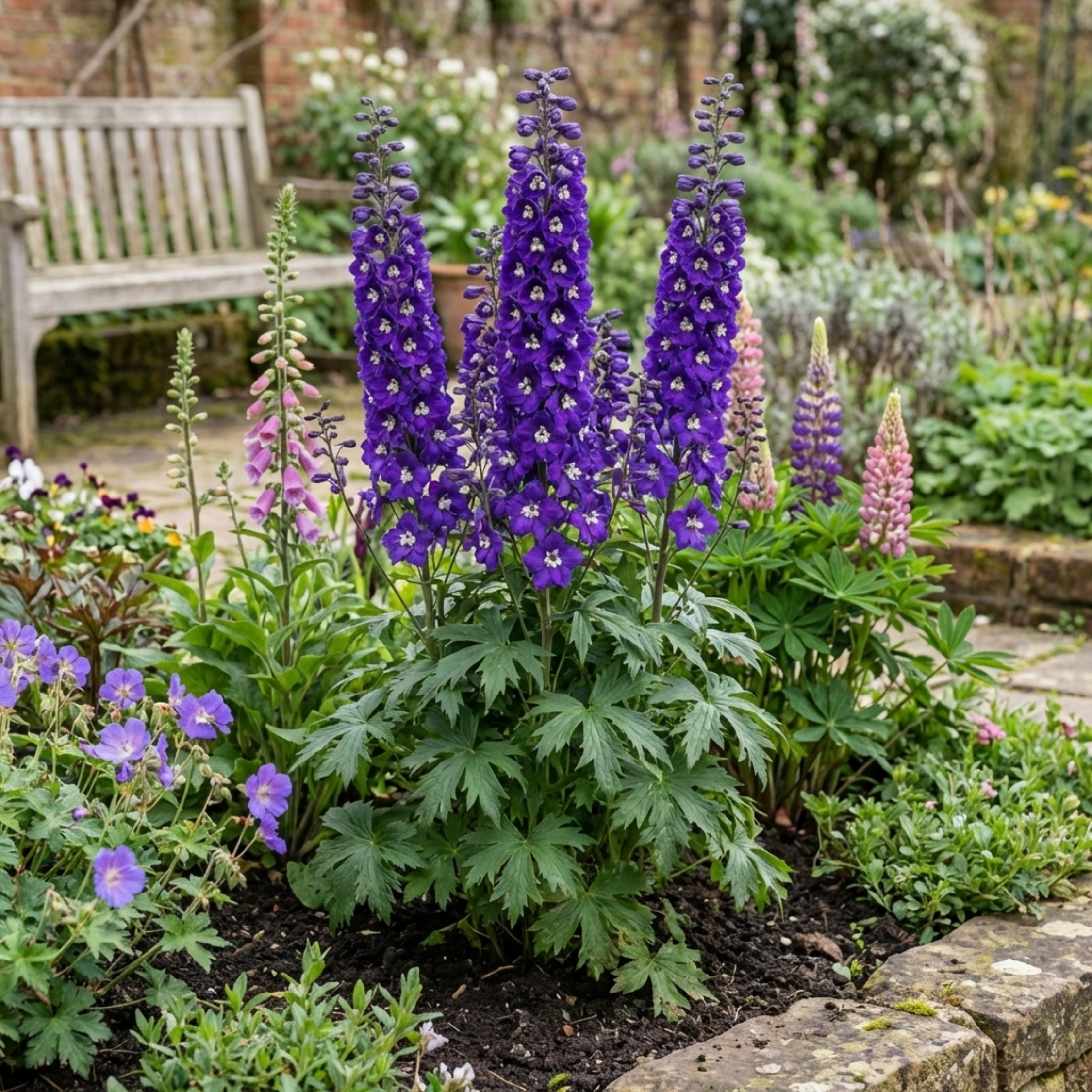 Delphinium ‘Pacific Giants King Arthur’ — Hardy Perennial, Bee-Friendly, 1L Pot (Set of 3 or 6)
