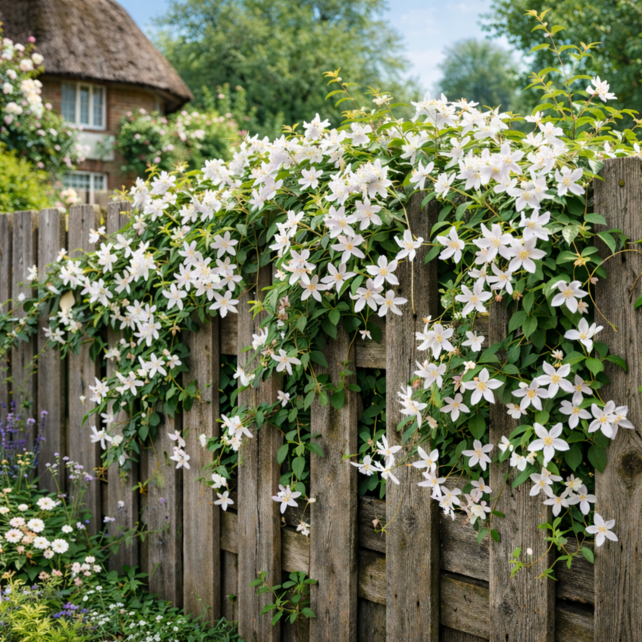 Jasminum officinale — Common White Summer Jasmine, Bee-Friendly, 2L Pot