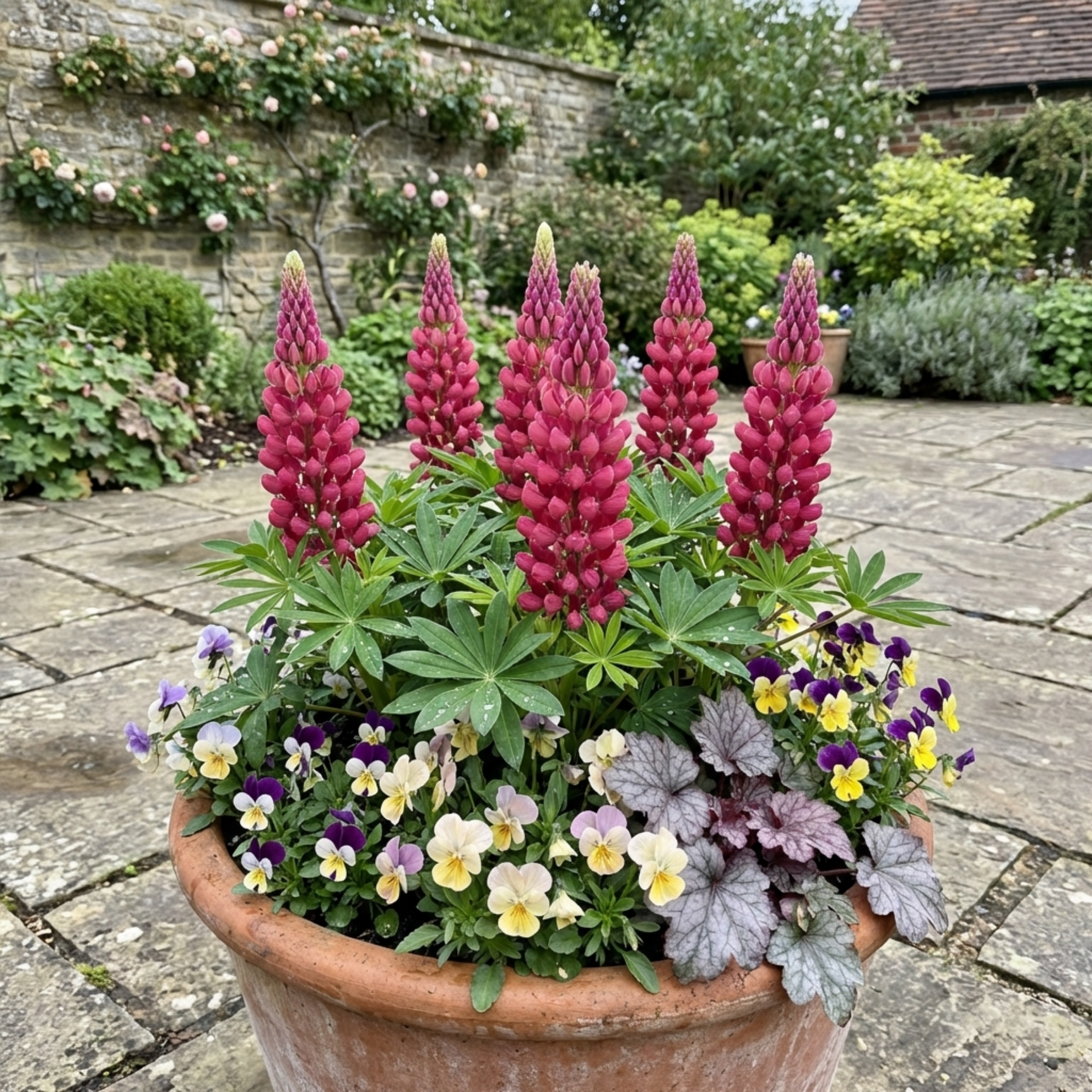 Lupin ‘Legendary Rose’ — Hardy Perennial, Bee-Friendly, 1L Pot (Set of 3 or 6)