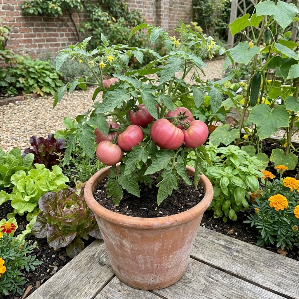 Tomato ‘Rose Crush’ — Fruit Plant / Tender Annual, 10.5cm Pot (Set of 3 or 6)