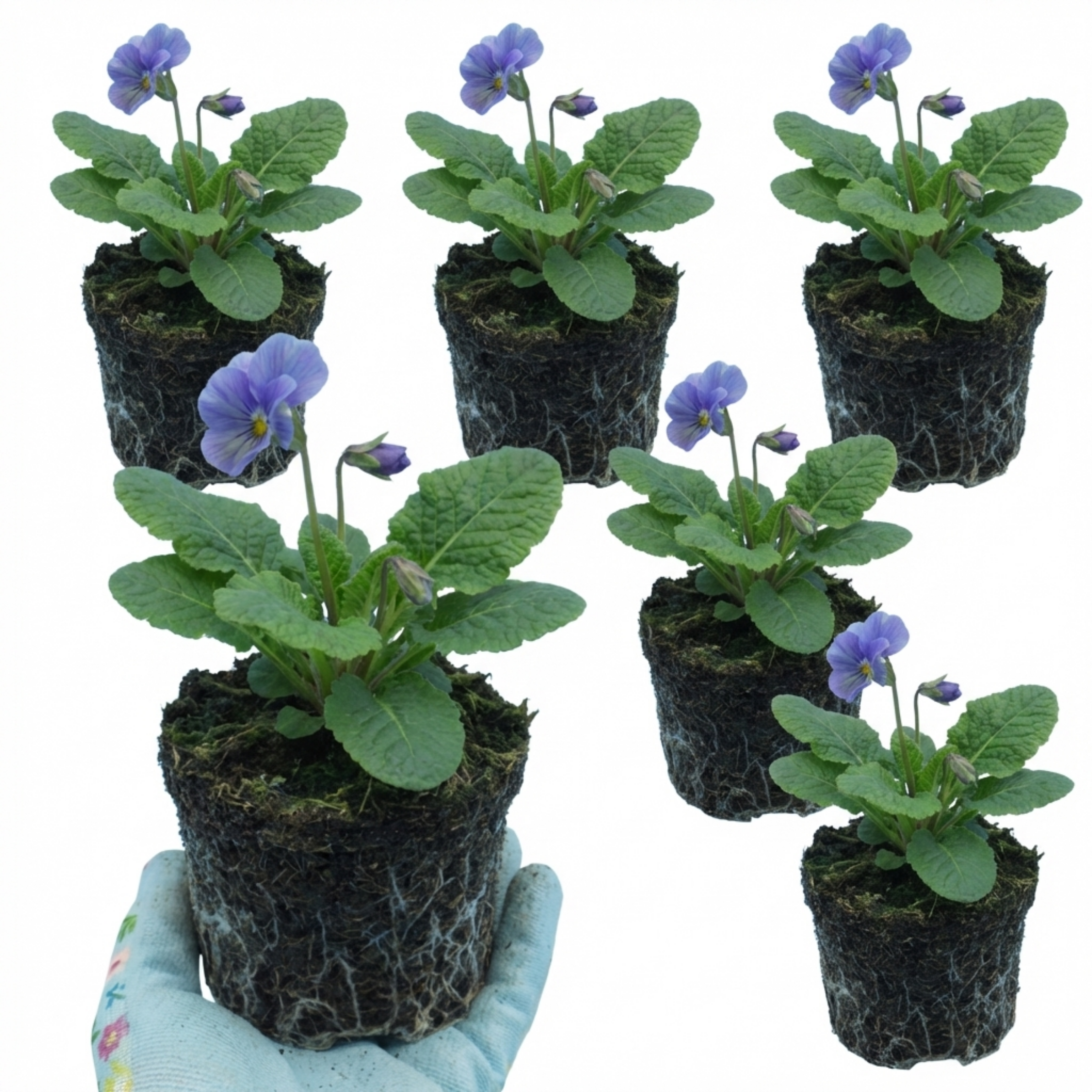 Primula ‘Chameleon Blue’ — Hardy Perennial, Bee-Friendly, 1L Pot (Set of 3 or 6)