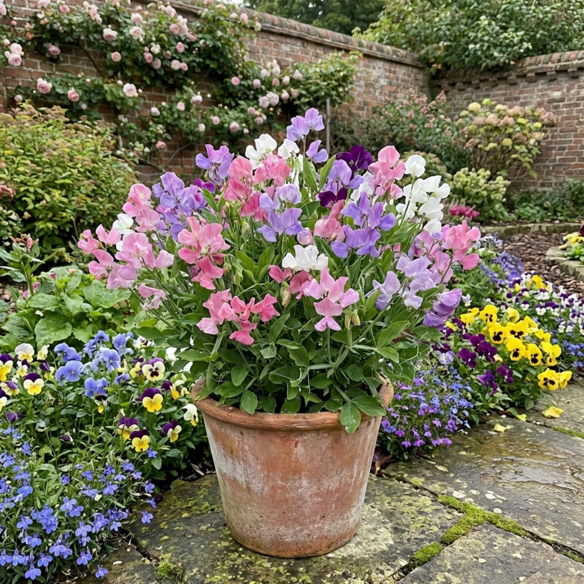 Lathyrus ‘Cupid’ — Hardy Annual Climber, Bee-Friendly, 10.5cm Pot (Set of 3 or 6)