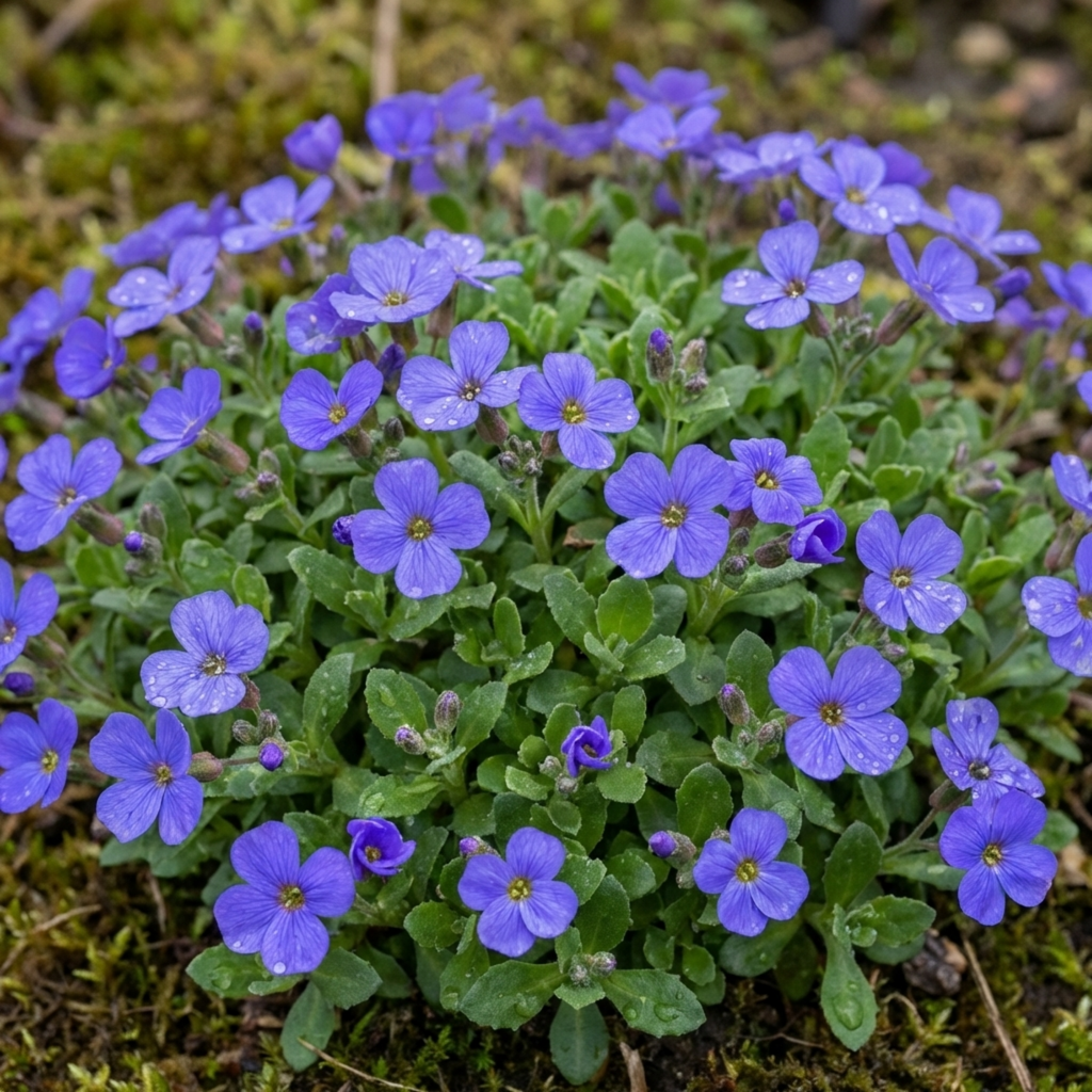 Aubrieta ‘Kitte Blue’ — Evergreen Alpine Perennial, 1L Pot (Set of 3 or 6)