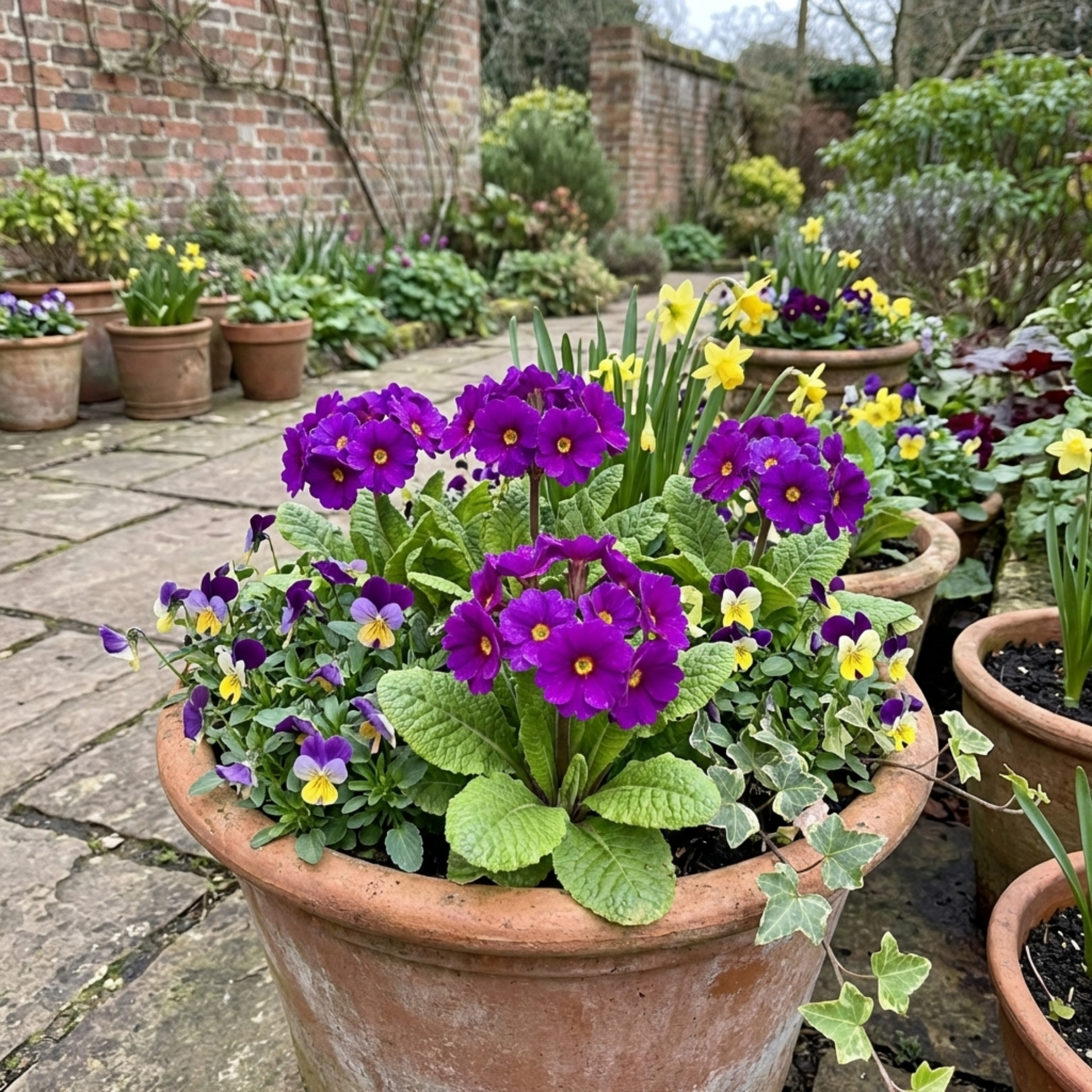 Primula ‘Queen Neon Violet’ — Hardy Perennial, Bee-Friendly, 1L Pot (Set of 3 or 6)