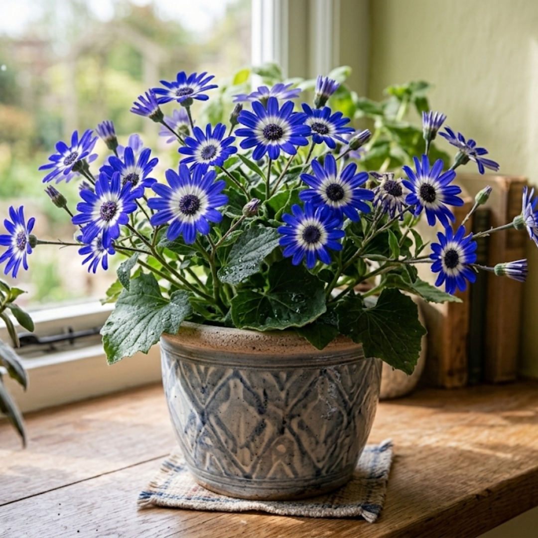 Senetti 'Blue Bicolour' — Bedding Plant, Bee-Friendly, 2L Pot