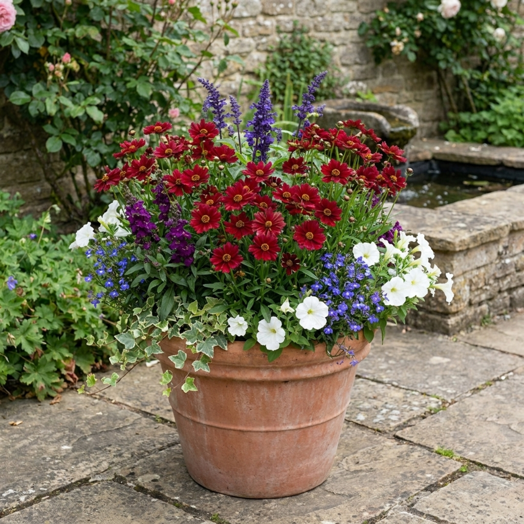 Coreopsis ‘Uptick Red’ — Hardy Perennial, Bee-Friendly, 1L Pot (Set of 3 or 6)