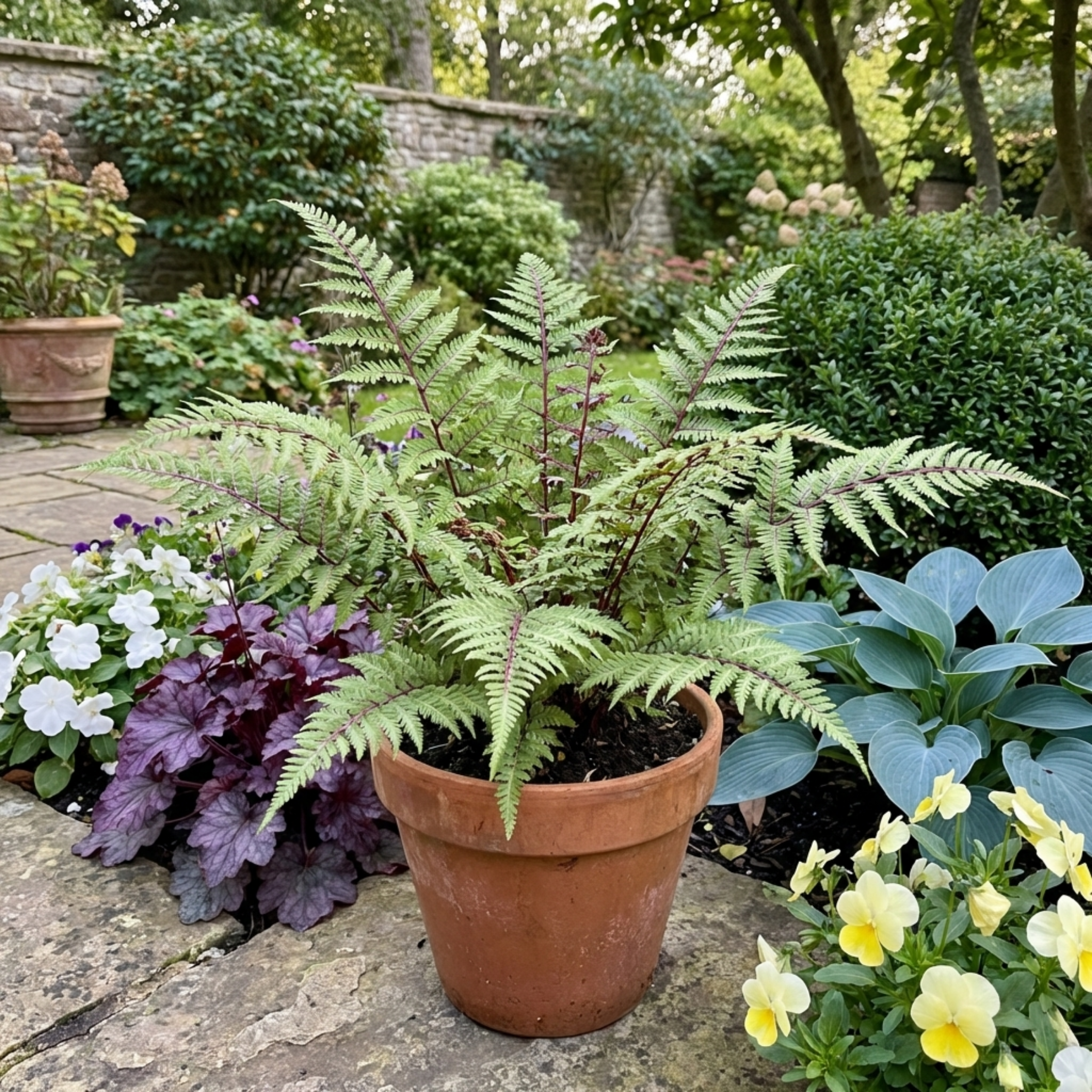 Lady ‘in Red’ — Deciduous Perennial Fern, 11cm Pot (Set of 3 or 6)