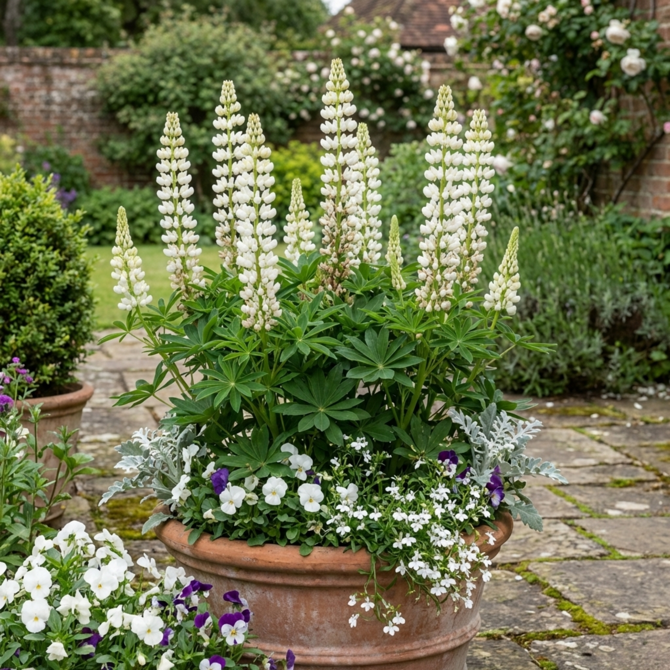Lupin ‘Legendary White’ — Herbaceous Perennial, Bee-Friendly, 1L Pot