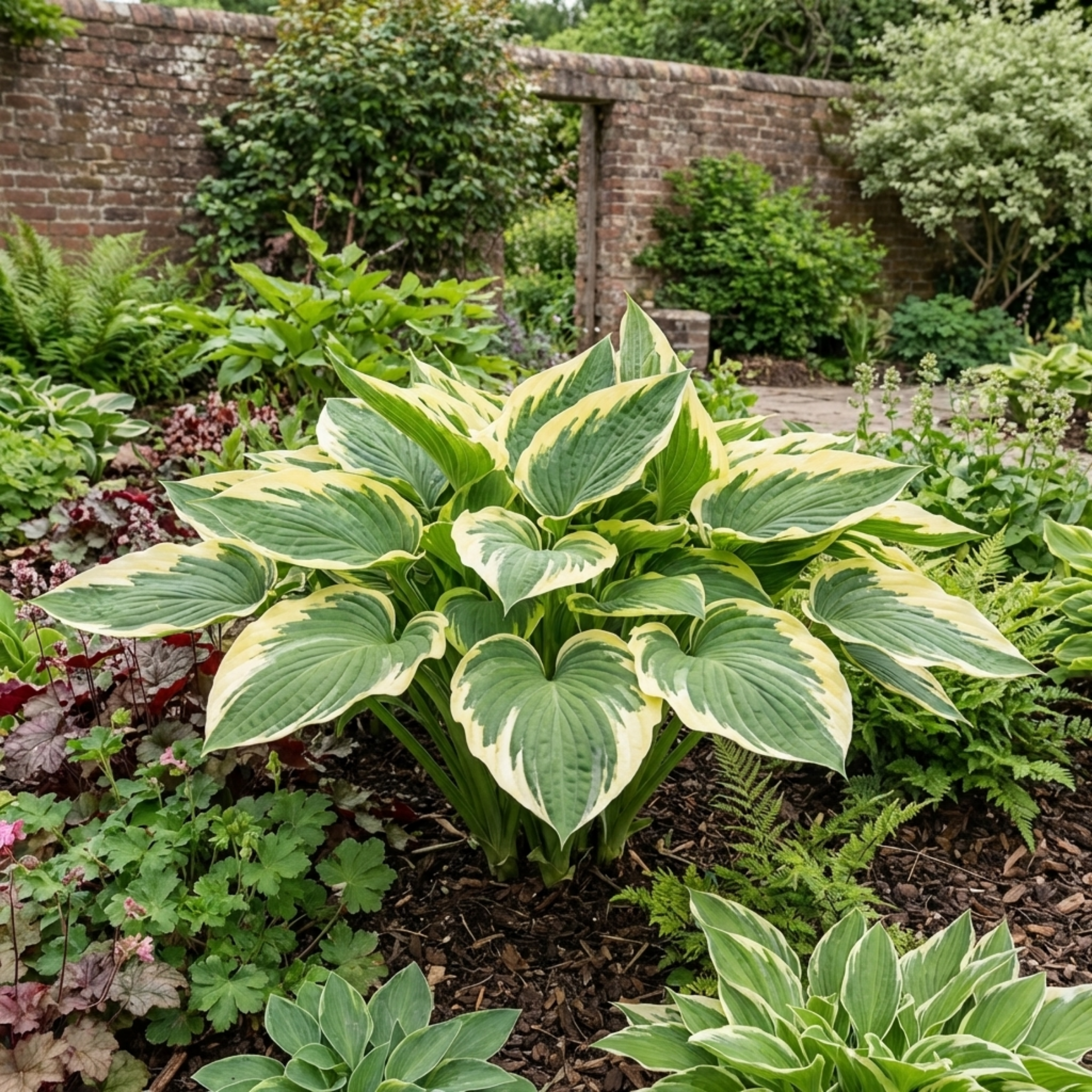 Hosta ‘Atlantis’ — Herbaceous Perennial, Bee-Friendly, 17cm Pot