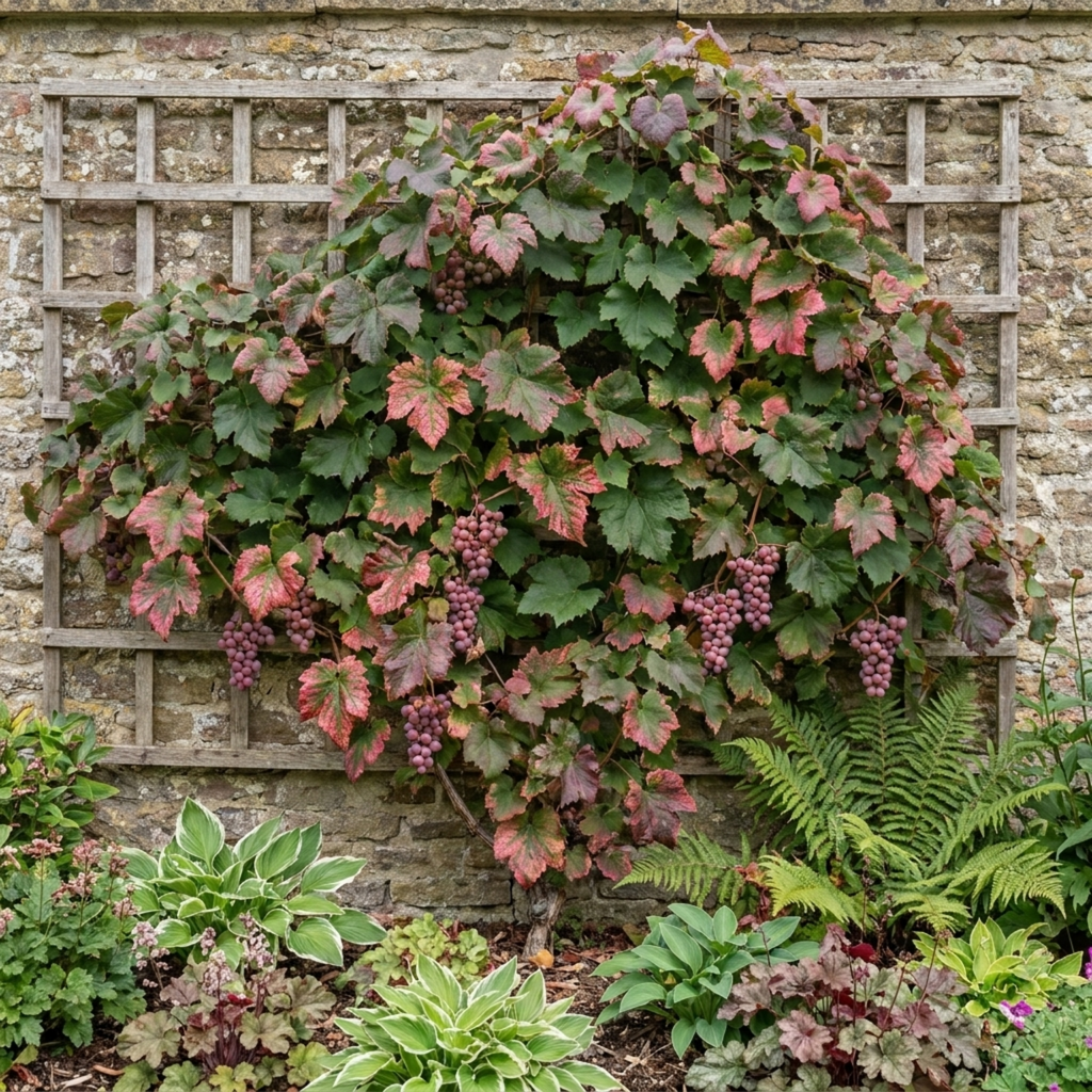Grape ‘Vitis Supernova Pink’ — Deciduous Climbing Vine, 3L Pot
