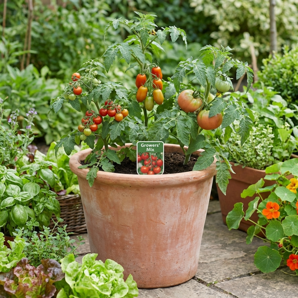 Tomato ‘Growers Selection’ — Fruit Plant / Tender Annual, 10.5cm Pot (Set of 3 or 6)