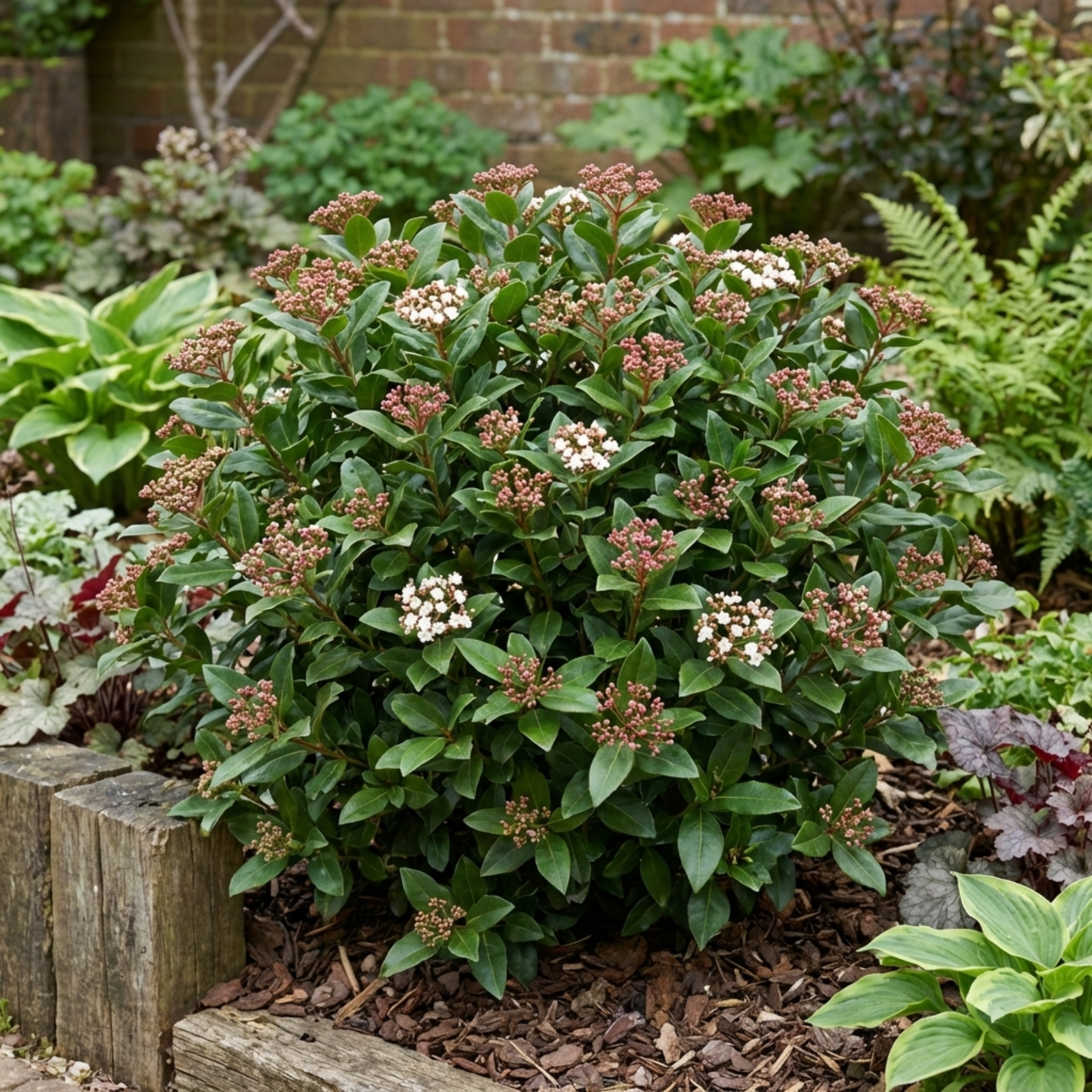 Viburnum ‘Tinus’ — Evergreen Shrub, Bee-Friendly, 7.5L Pot