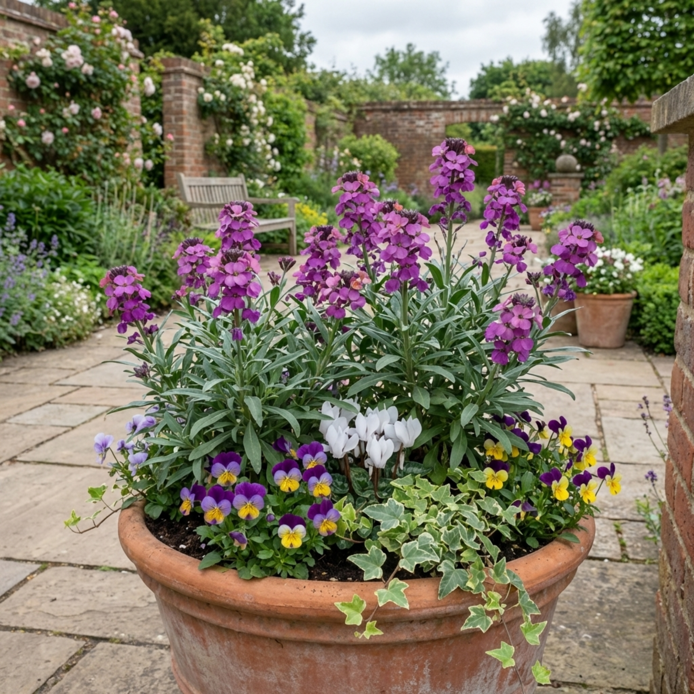 Erysimum ‘Bowles Mauve’ — Evergreen Perennial Sub-shrub, Bee-Friendly, 1L Pot (Set of 3 or 6)