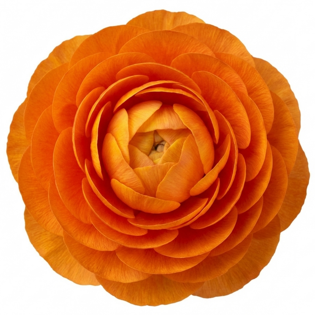 Ranunculus ‘Vortex Orange’ — Hardy Perennial (tuberous), Bee-Friendly, 1L Pot (Set of 3 or 6)