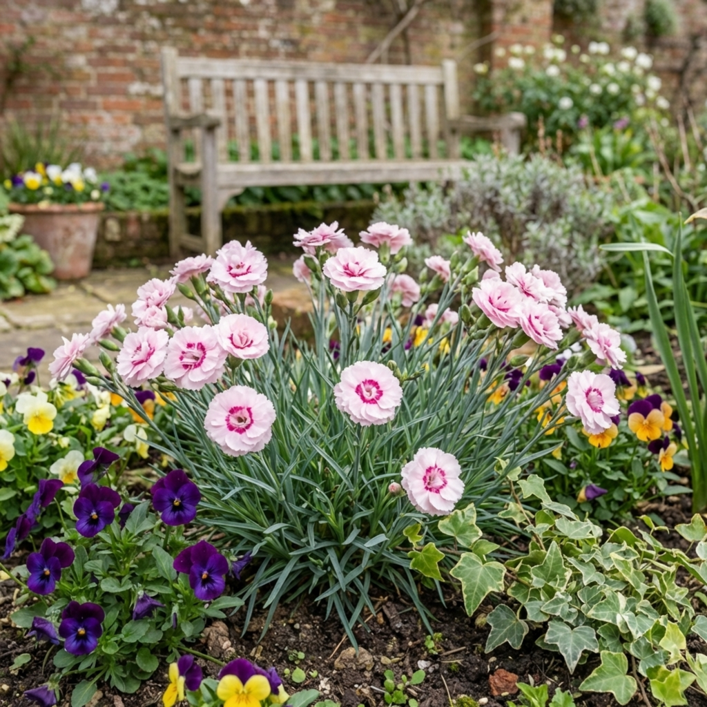 Dianthus ‘Oscar Pink Heart’ — Hardy Perennial, Bee-Friendly, 10.5cm Pot (Set of 3 or 6)