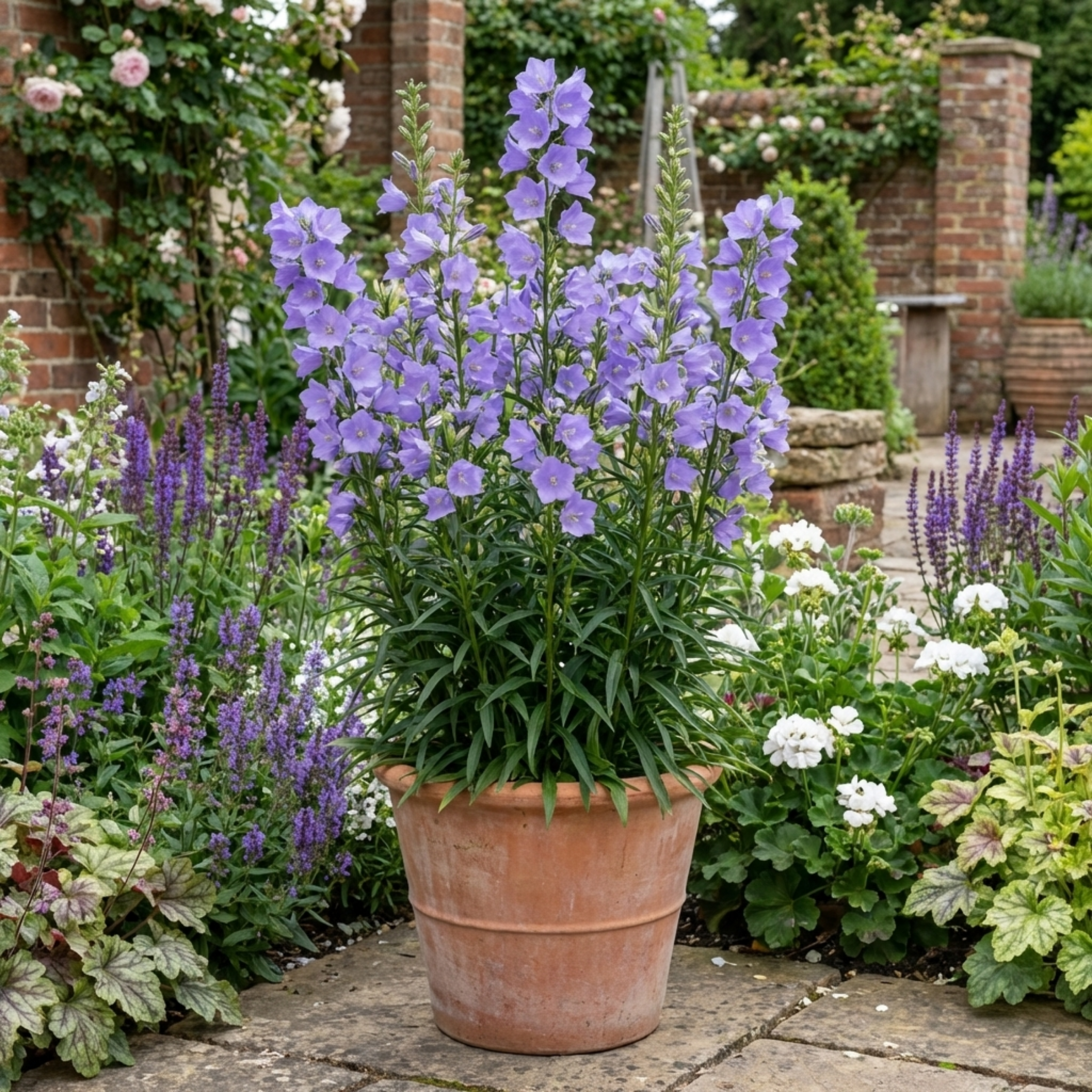 Campanula ‘Persicifolia Caerulea’ — Herbaceous Perennial, Bee-Friendly, 1L Pot