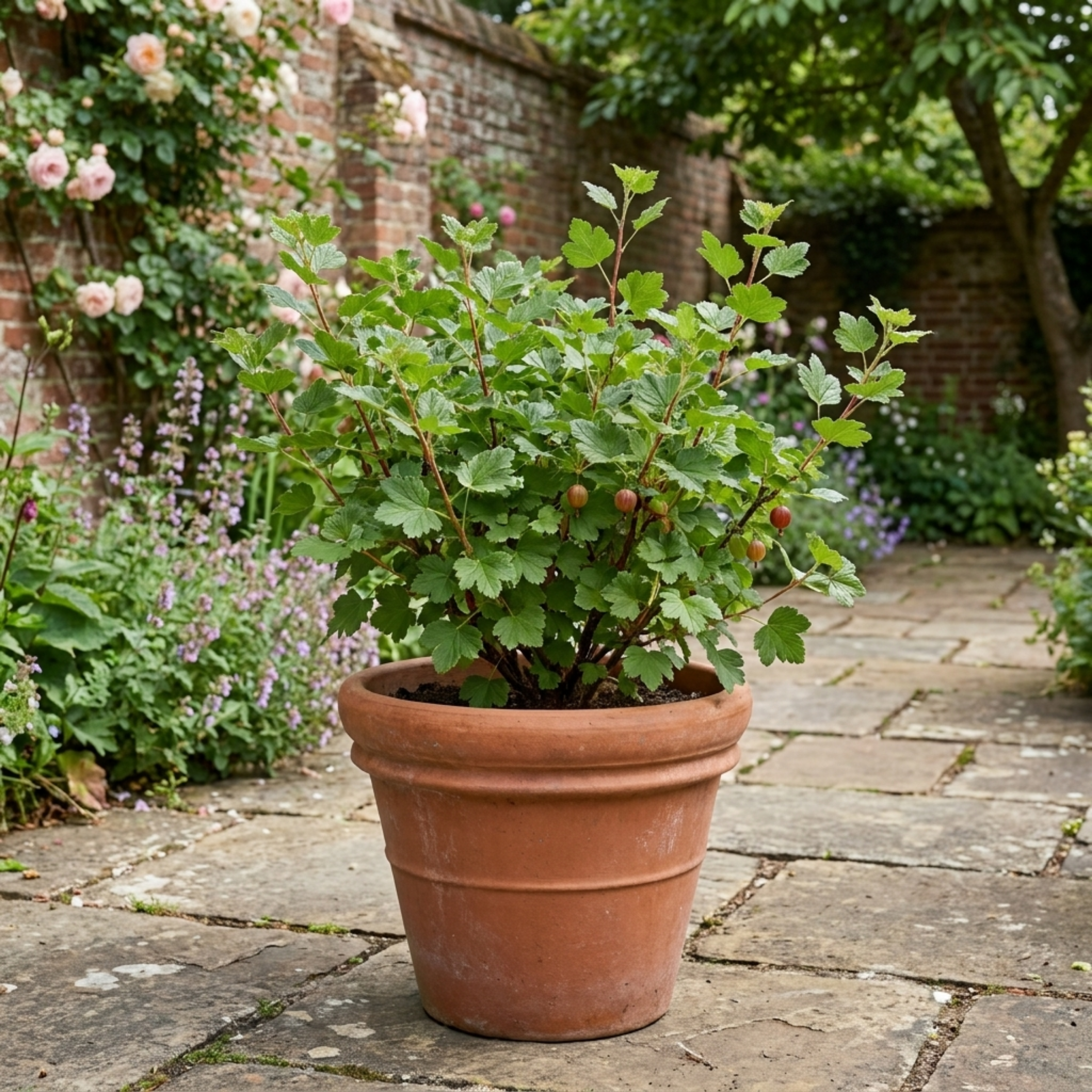 Gooseberry 'Red' — Hardy Self-Fertile Fruit Bush, 5L Pot