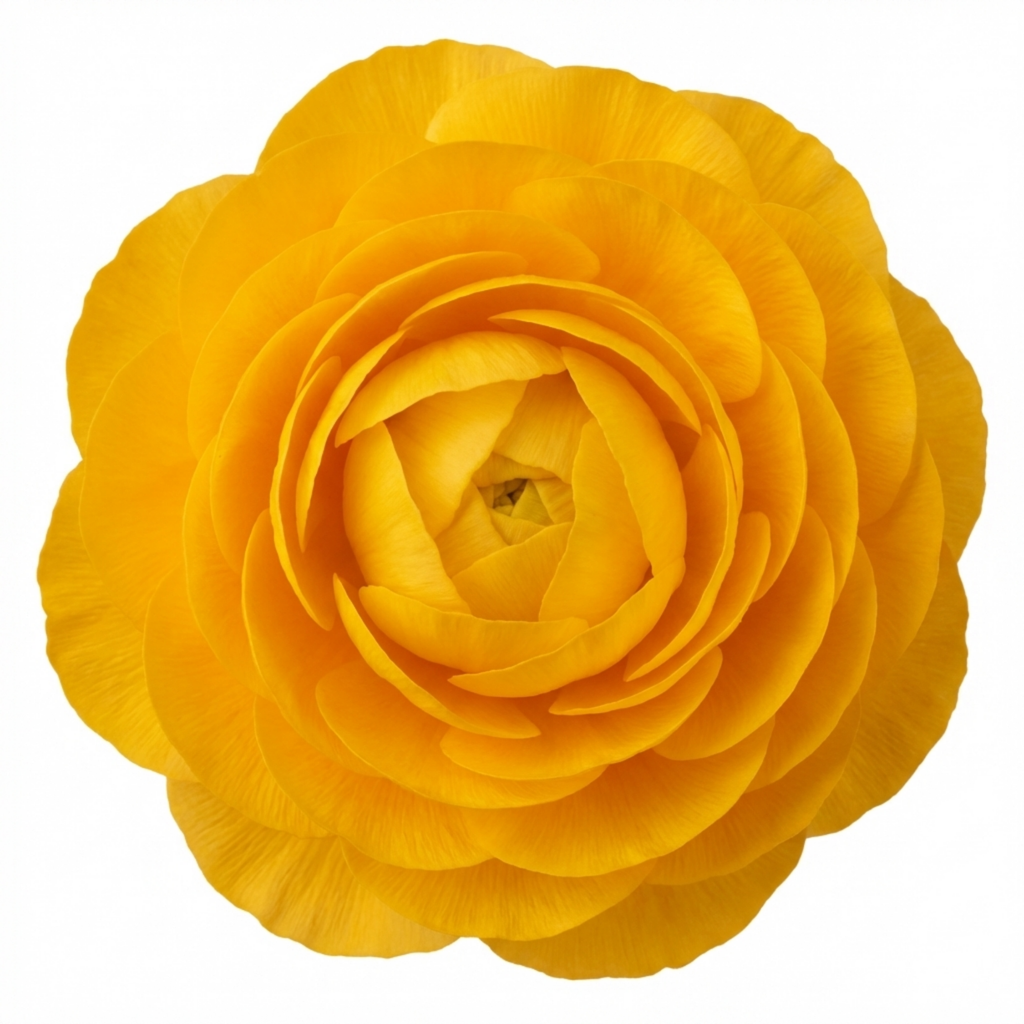 Ranunculus ‘Vortex Golden Yellow’ — Tuberous Herbaceous Perennial, Bee-Friendly, 2L Pot
