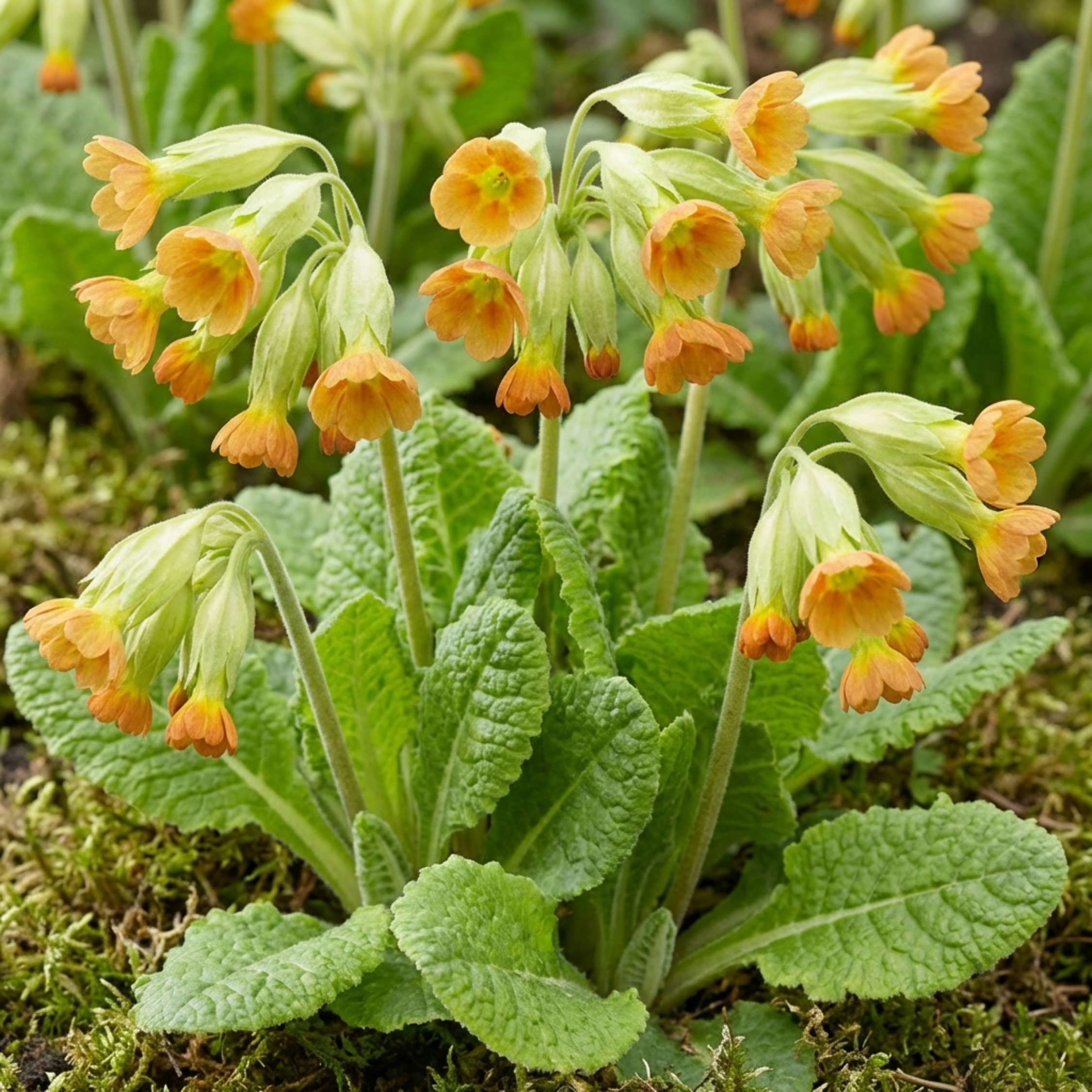 Primula ‘Orange’ — Hardy Herbaceous Perennial, Bee-Friendly, 1L Pot (Set of 3 or 6)