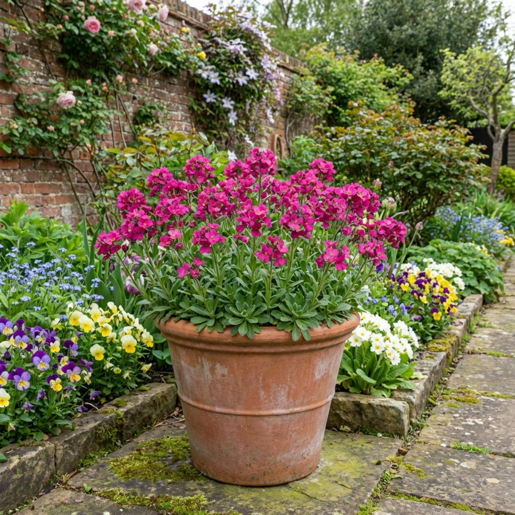 Arabis ‘Aubris Deep Rose’ — Evergreen Alpine Perennial, 1L Pot (Set of 3 or 6)