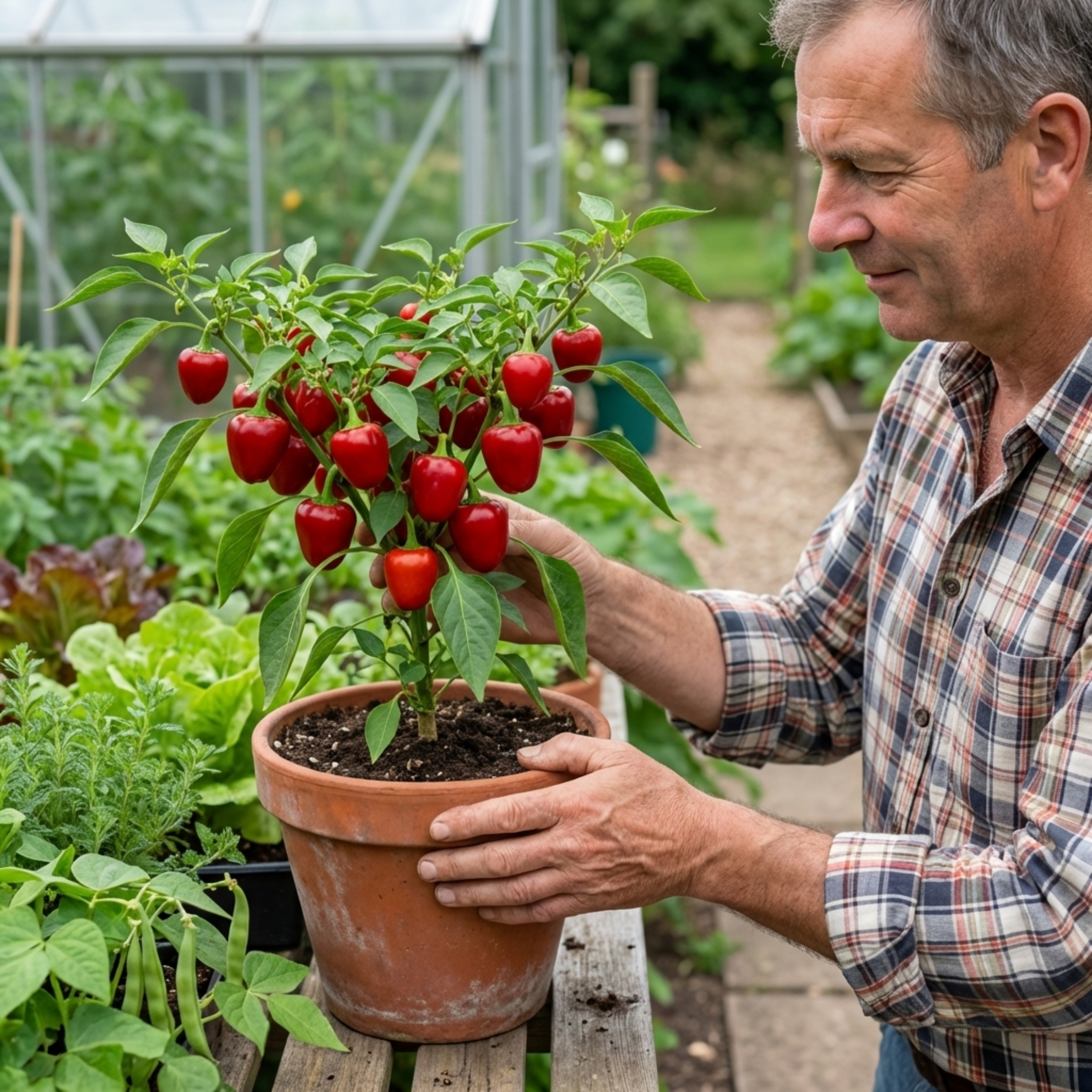 Sweet ‘Pepper Snack Red’ — Tender Annual Vegetable, 10.5cm Pot (Set of 3 or 6)