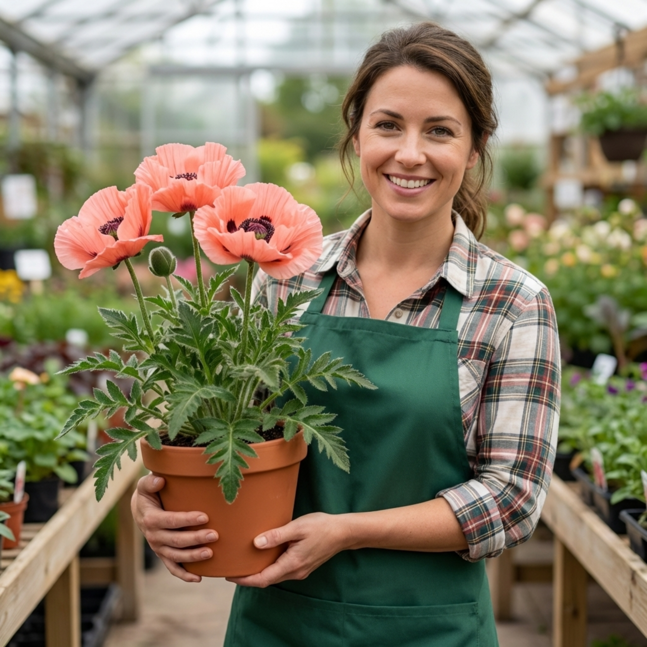 Papaver ‘Garden Gnome’ — Hardy Short-Lived Perennial, Bee-Friendly, 1L Pot (Set of 3 or 6)