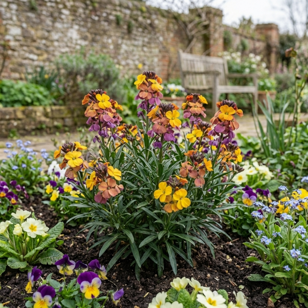 Cheiranthus ‘Spring Feeling’ — Hardy Short-Lived Perennial, Bee-Friendly, 1L Pot (Set of 3 or 6)