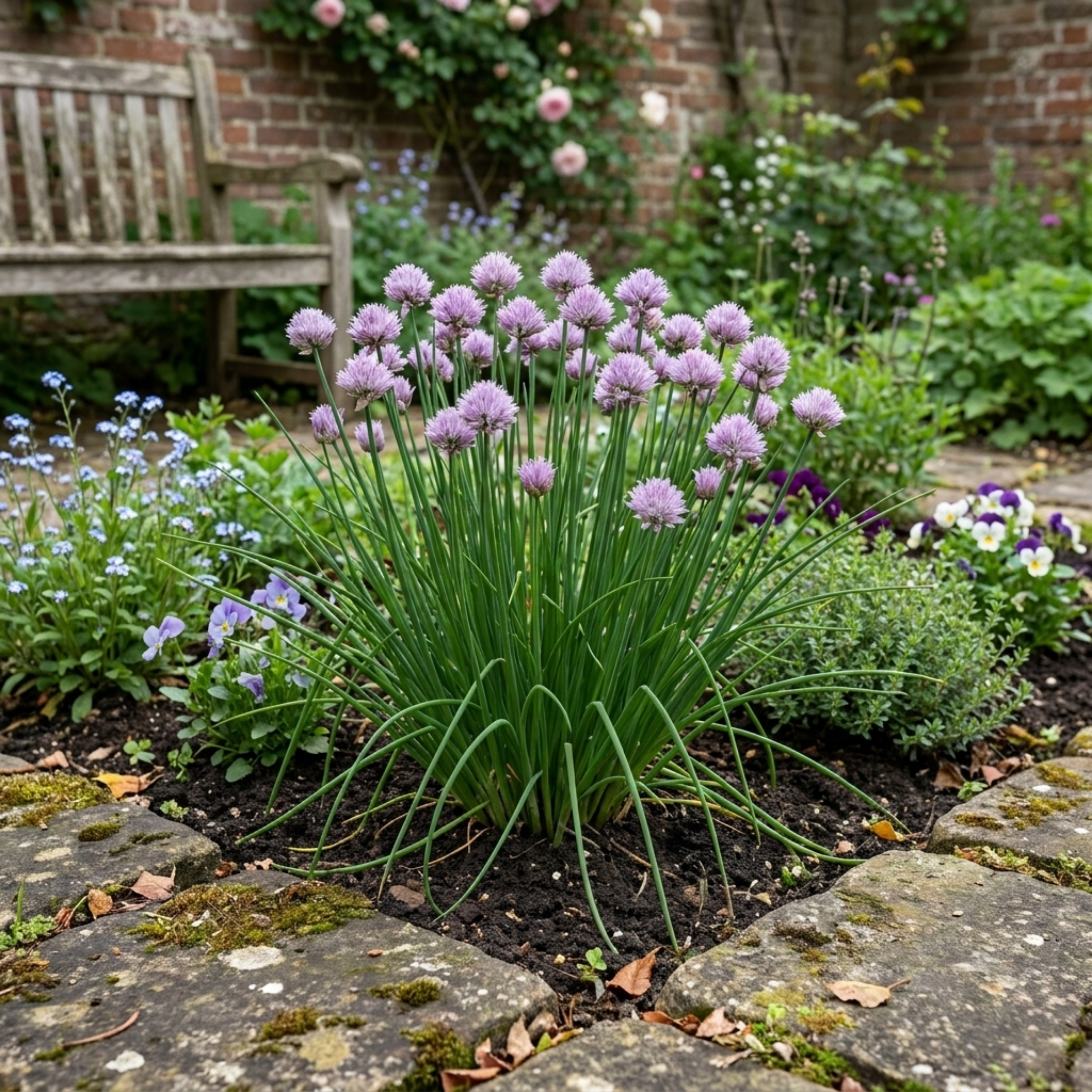 Chives — Hardy Perennial Herb, Bee-Friendly, 1L Pot (Set of 3 or 6)