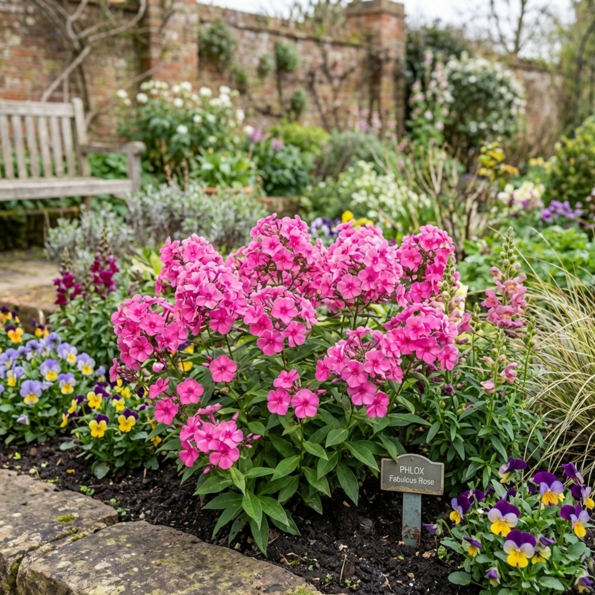 Phlox ‘Fabulous Rose’ — Hardy Perennial, Bee-Friendly, 1L Pot (Set of 3 or 6)