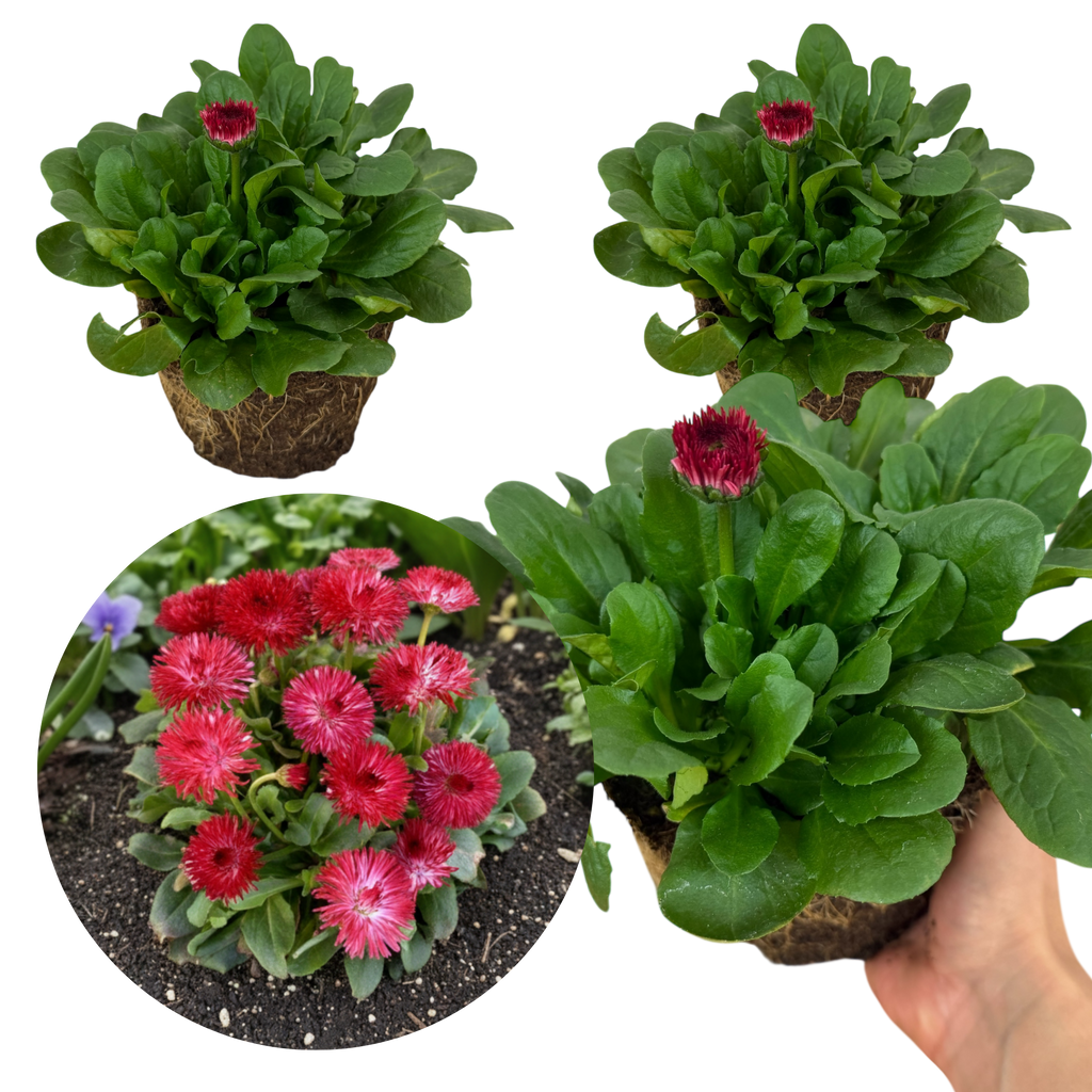 Bellis ‘Habanera Red’ — Hardy Perennial, 1L Pot