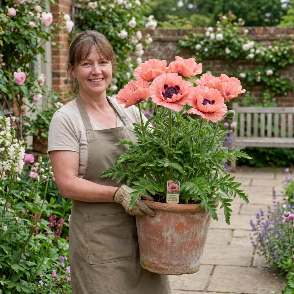 Papaver ‘Waltzing Elisabeth’ — Herbaceous Perennial, Bee-Friendly, 19cm Pot