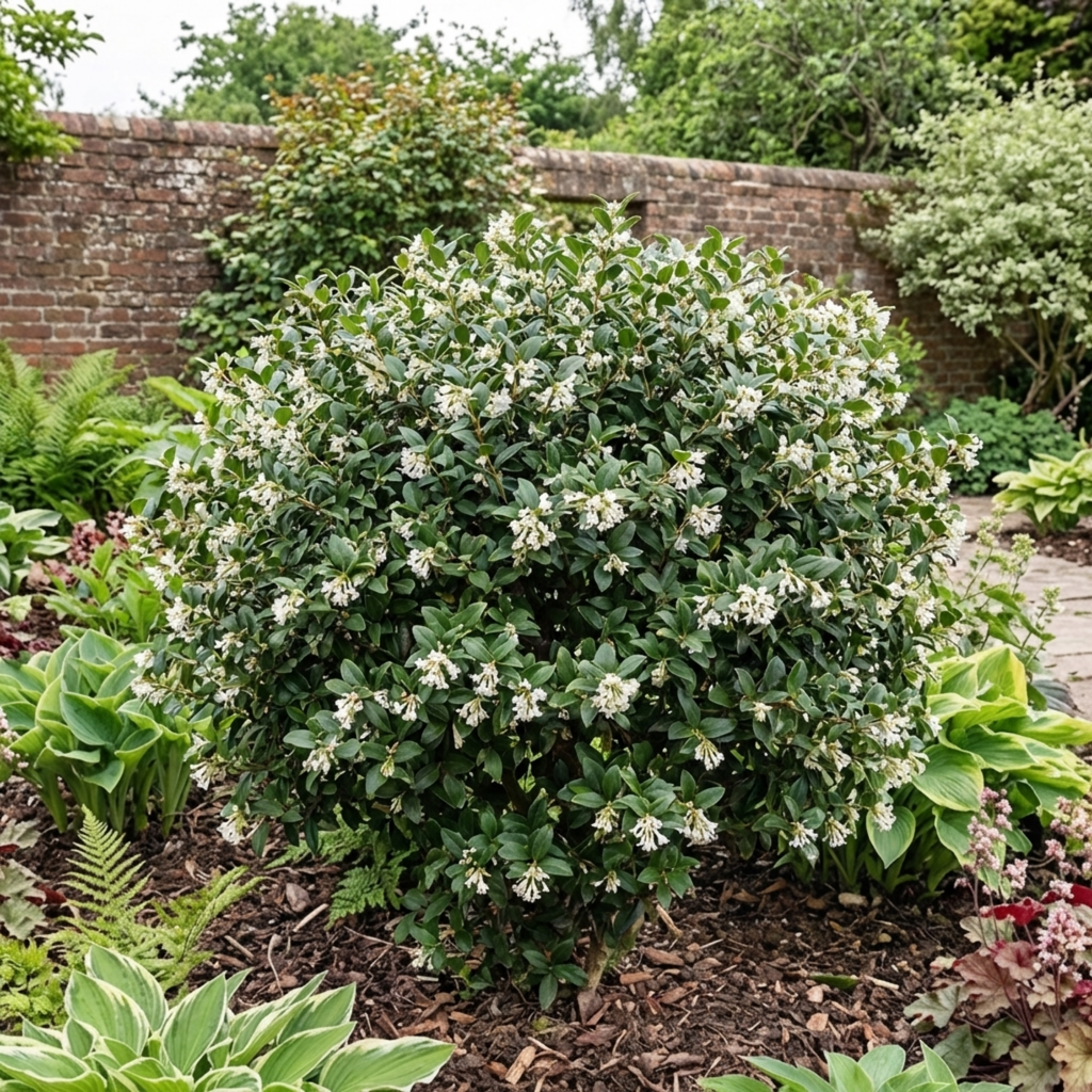 Osmanthus ‘Delavayi’ — Evergreen Shrub, Bee-Friendly, 19cm Pot