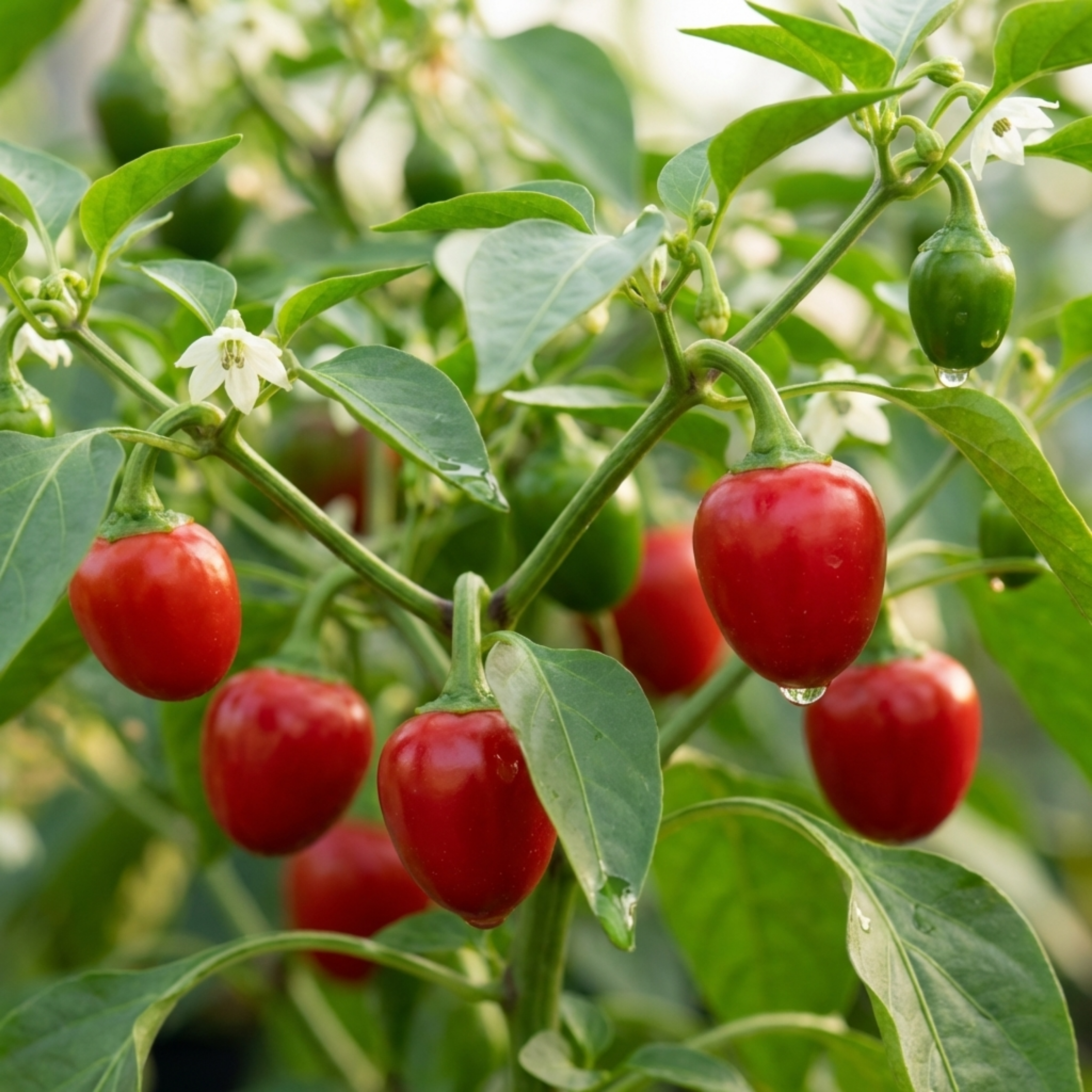 Sweet ‘Pepper Snack Red’ — Tender Annual Vegetable, 10.5cm Pot (Set of 3 or 6)
