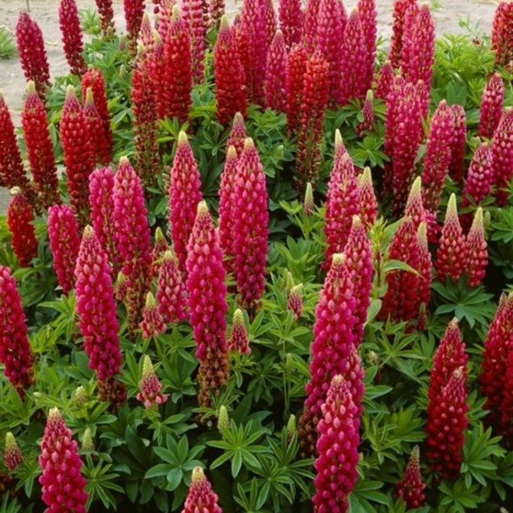 Lupin ‘Legendary Red Shades’ — Hardy Perennial, Bee-Friendly, 2L Pot