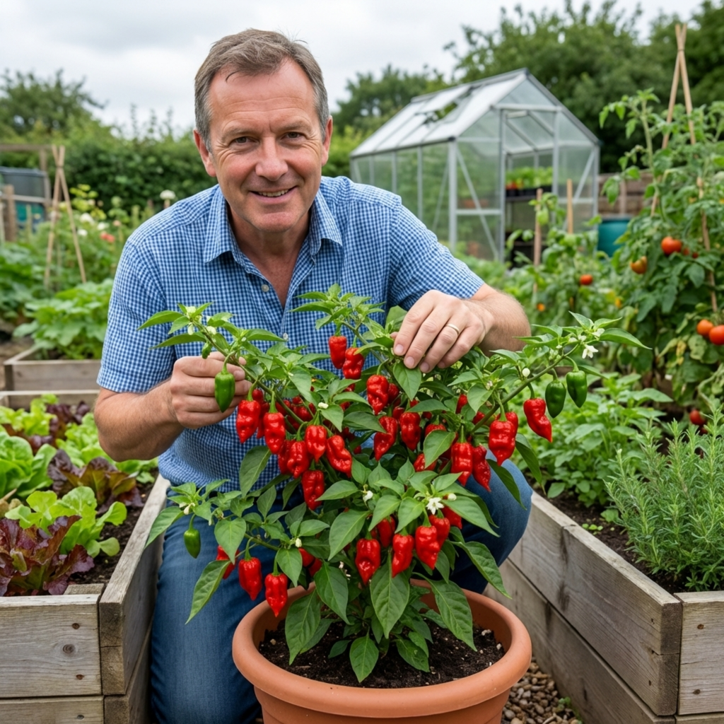 Chilli 'Armageddon' — Edible Annual, 10.5cm Pot (Set of 3 or 6)